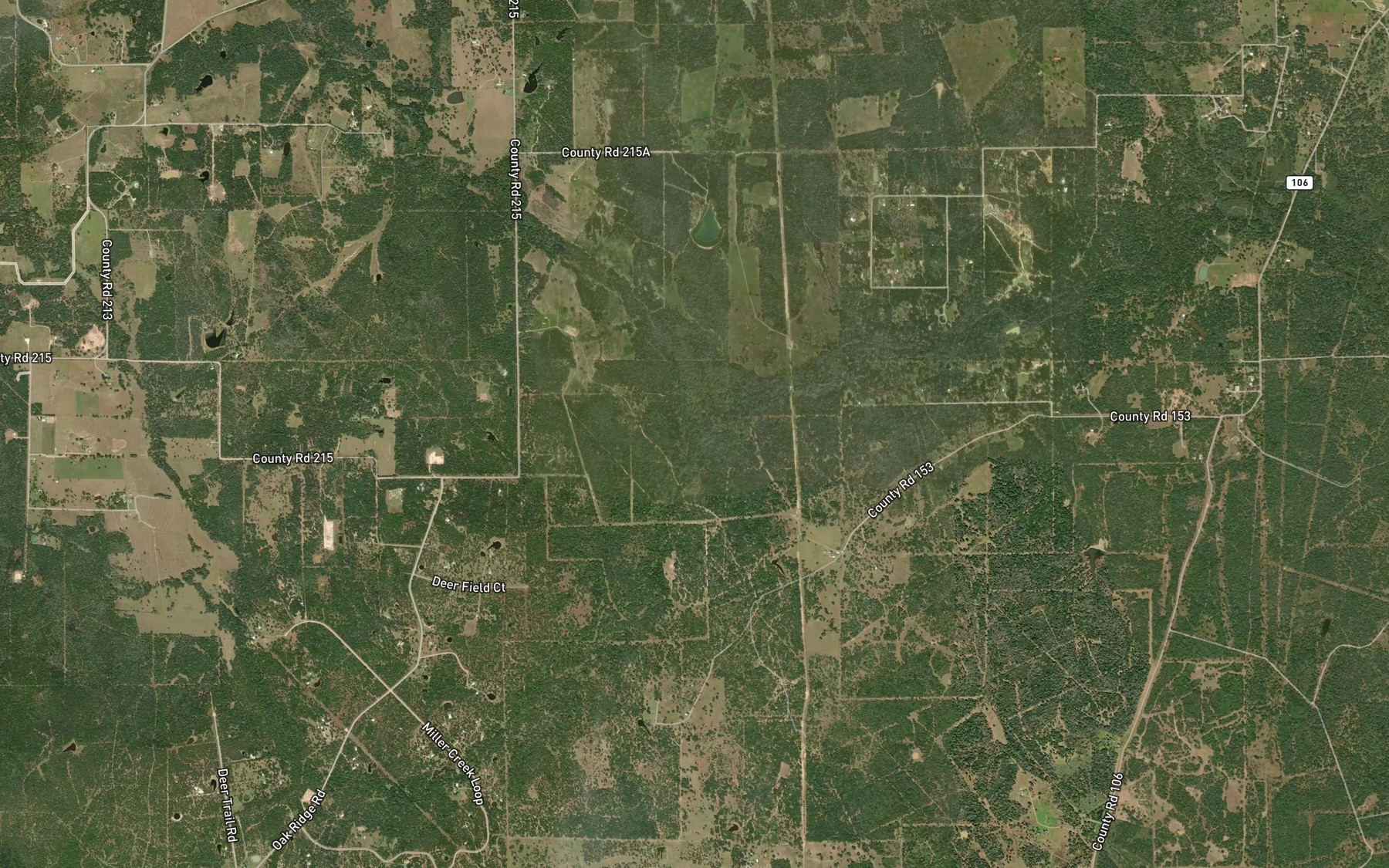 Satellite map of the Dowdy Creek