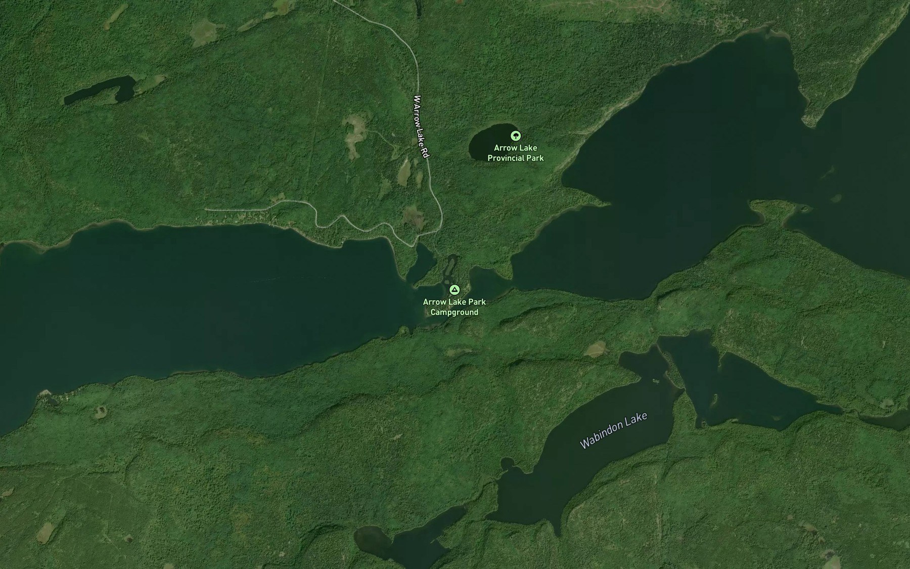 Satellite map of the The Narrows