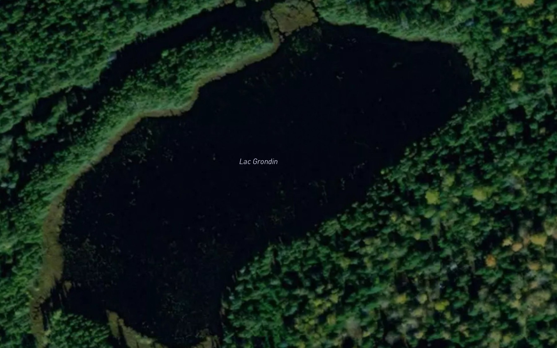Satellite map of the Lac Grondin
