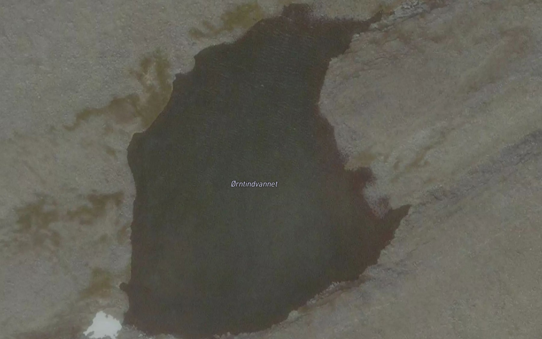 Satellite map of the Orntindvatnet