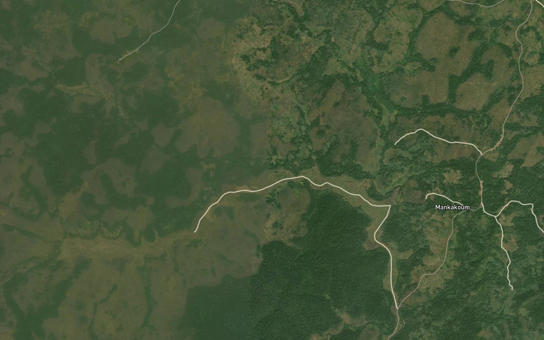Satellite map of the Nja