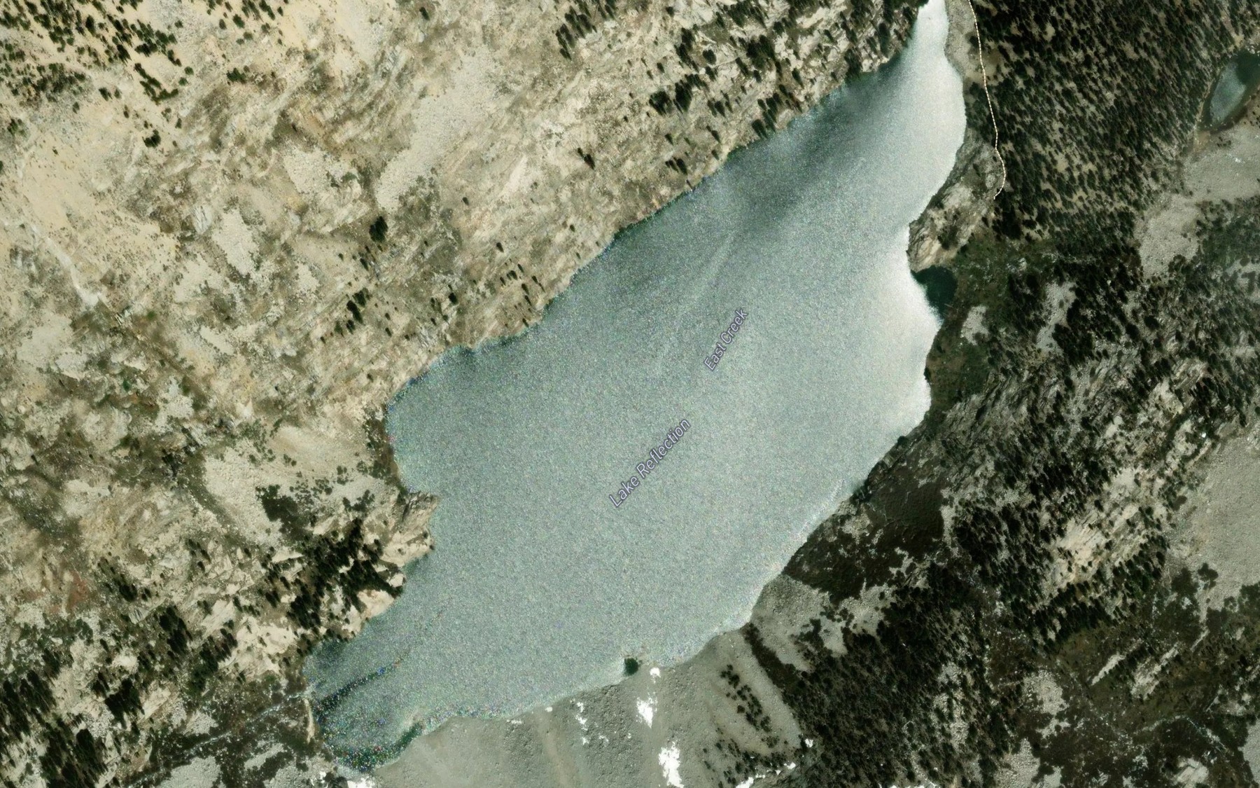 Satellite map of the Lake Reflection