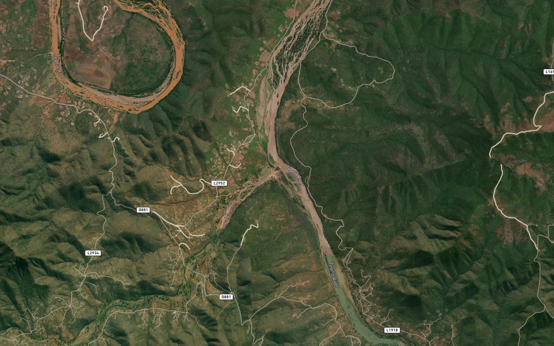 Satellite map of the Mpisi