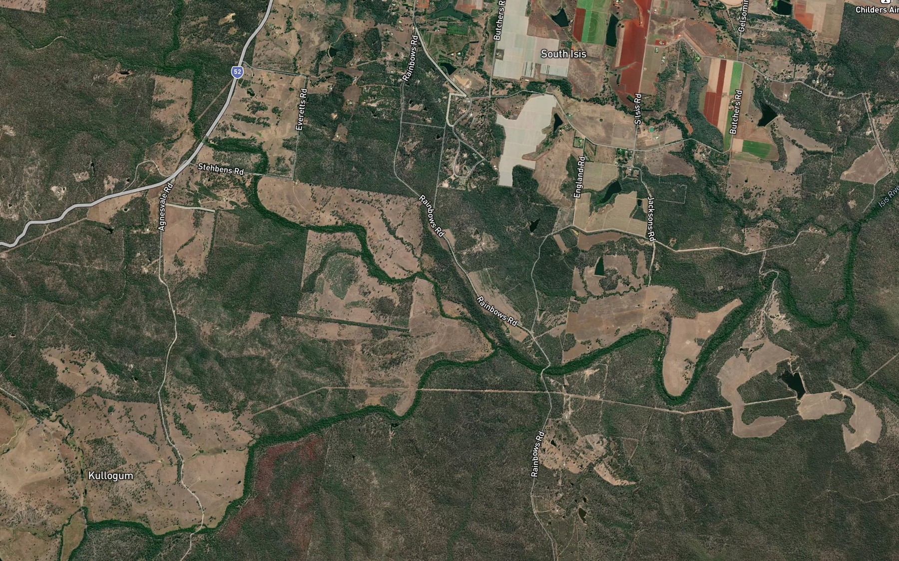 Satellite map of the Apple Tree Creek