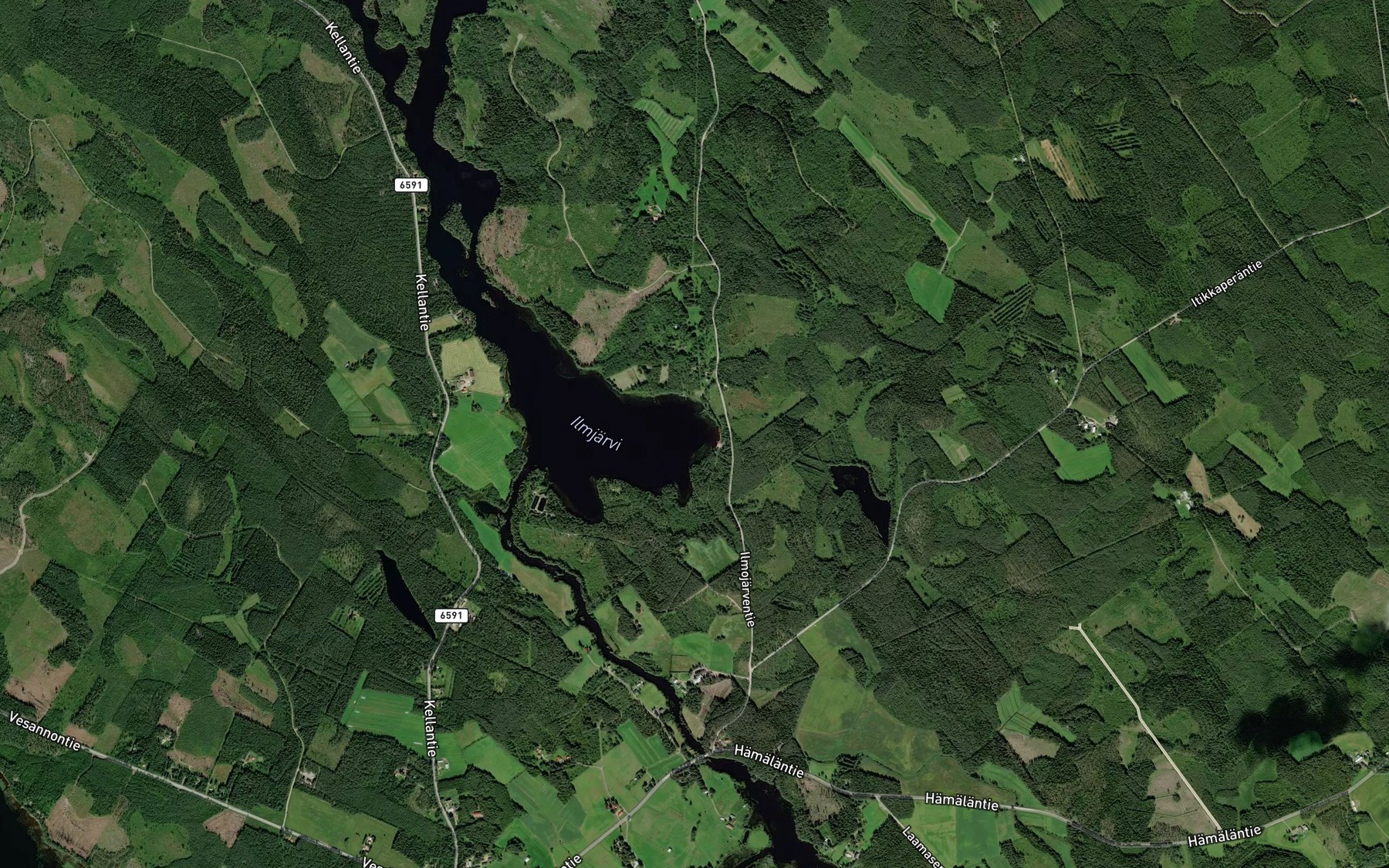 Satellite map of the Siekkislahti