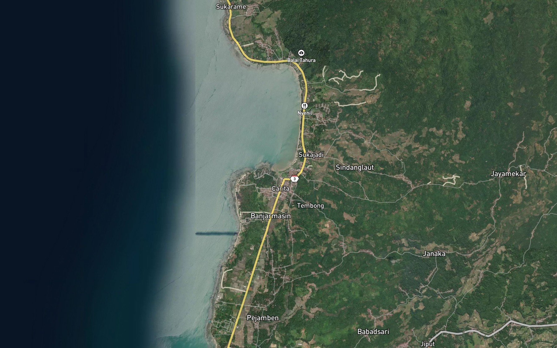 Satellite map of the Ci Tembol
