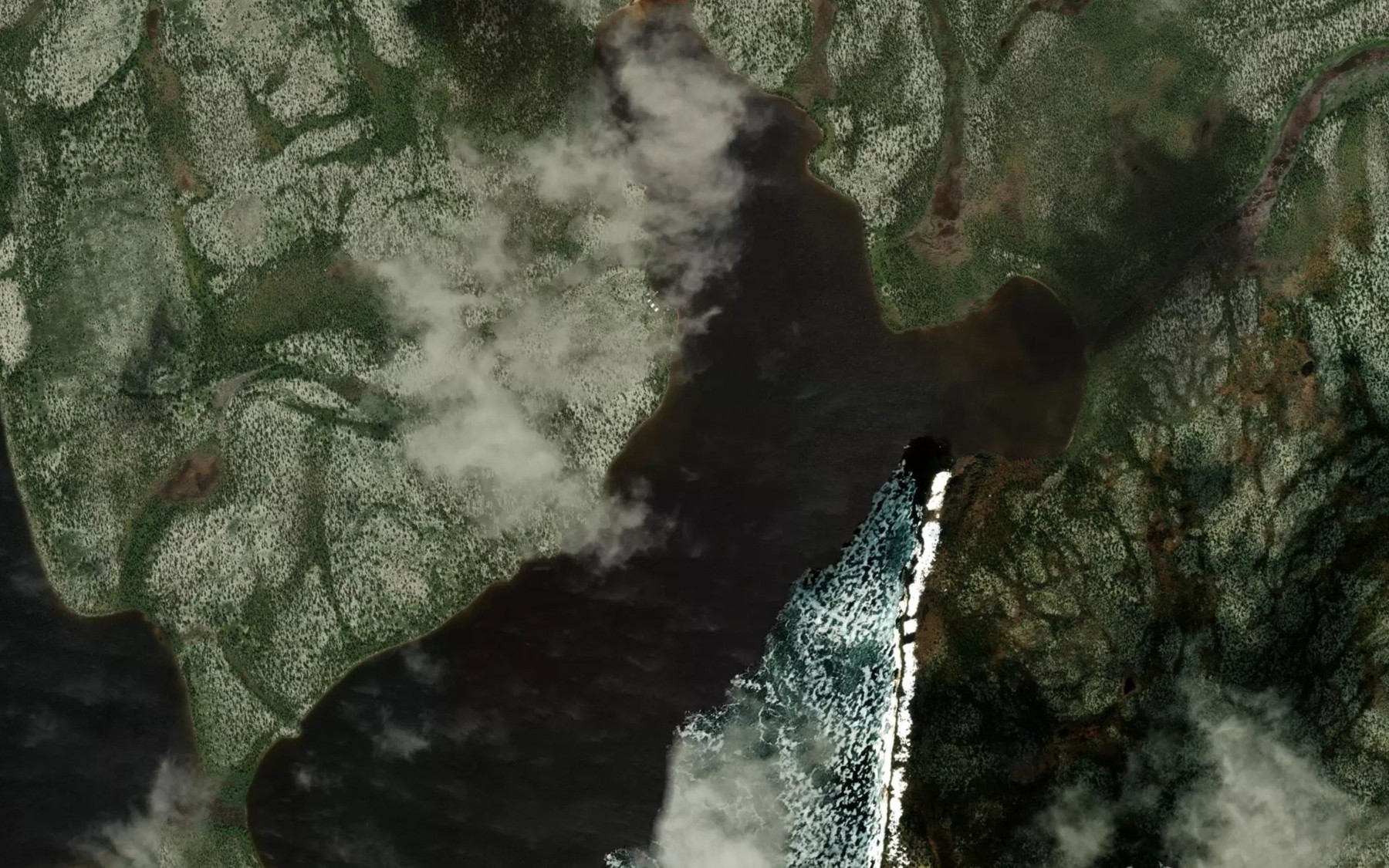 Satellite map of the Lac Kapischitapiskwau