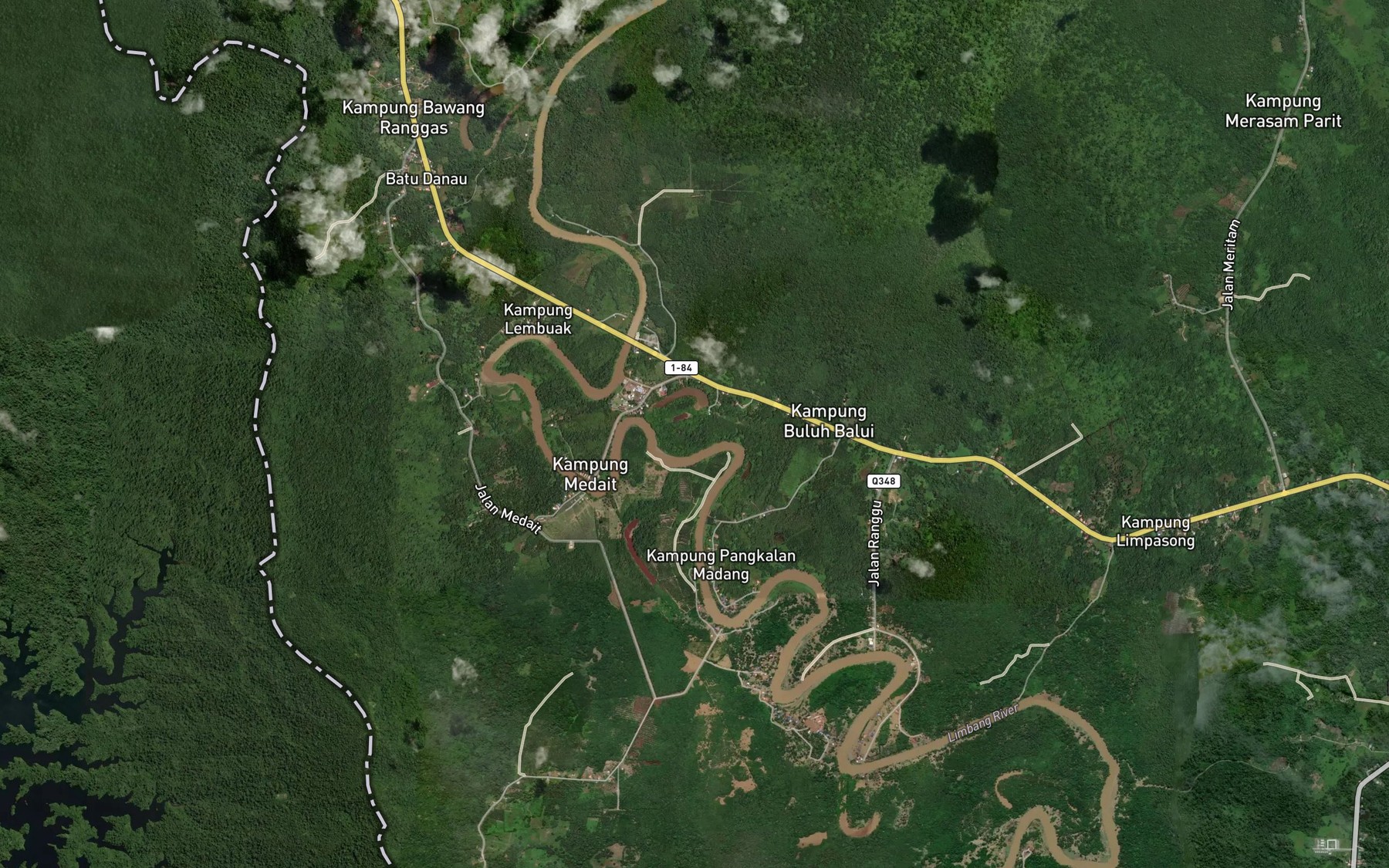 Satellite map of the Lubok Pasir