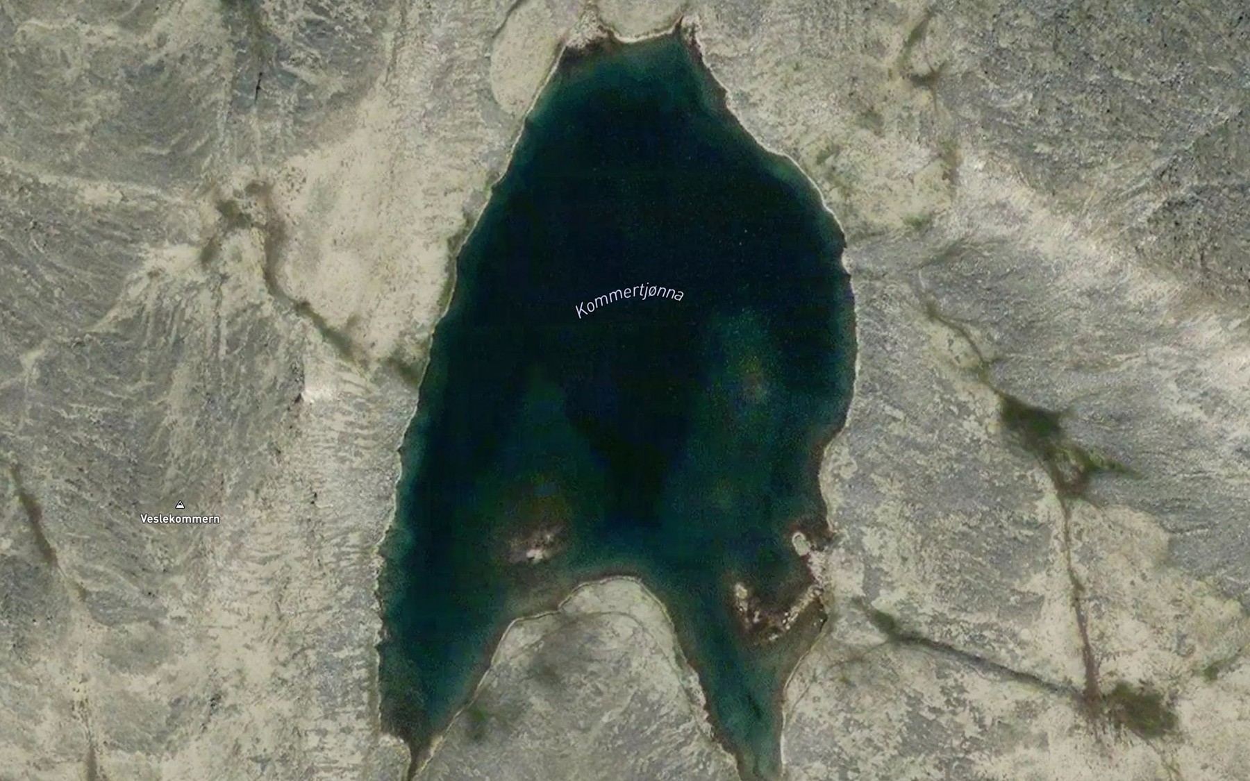 Satellite map of the Kommertjorna