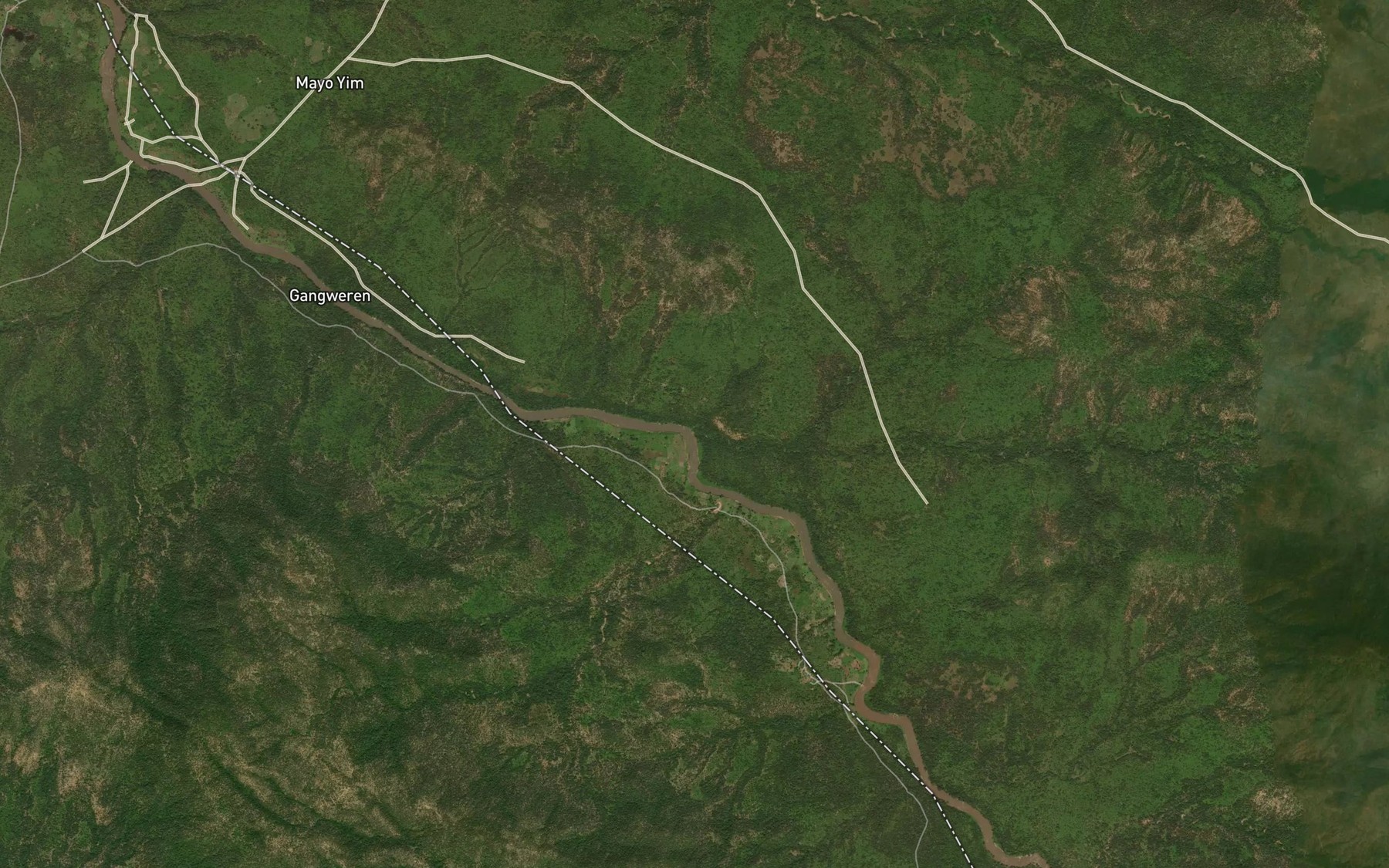 Satellite map of the Shemeli