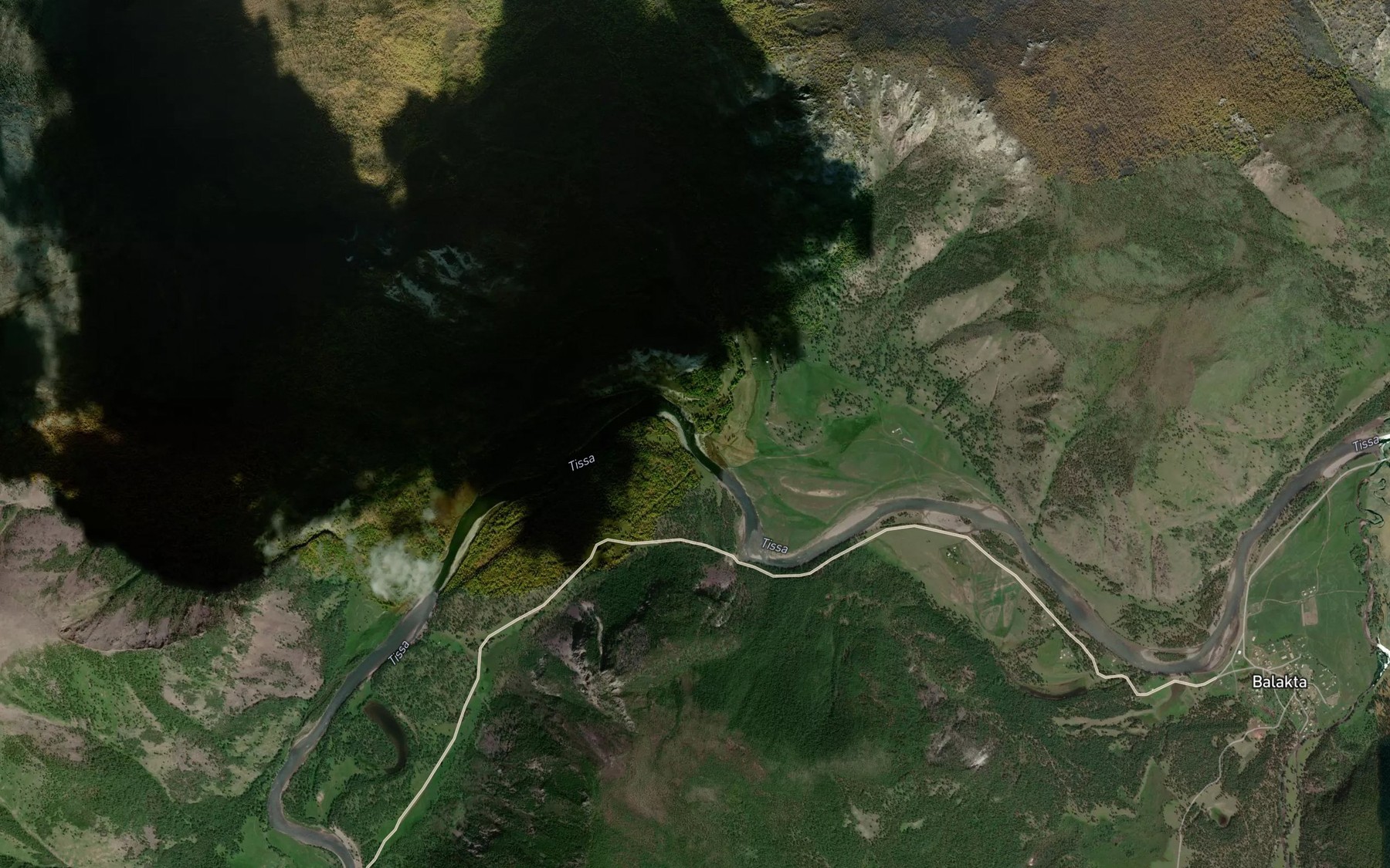 Satellite map of the Zhelgen