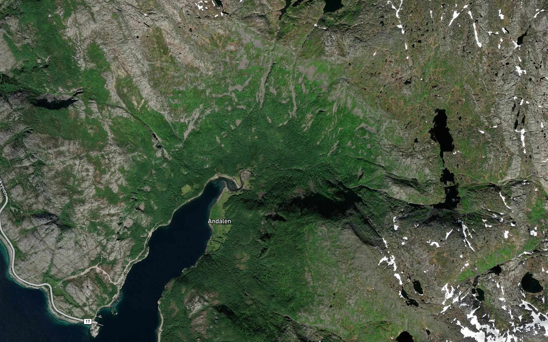 Satellite map of the Botnelva