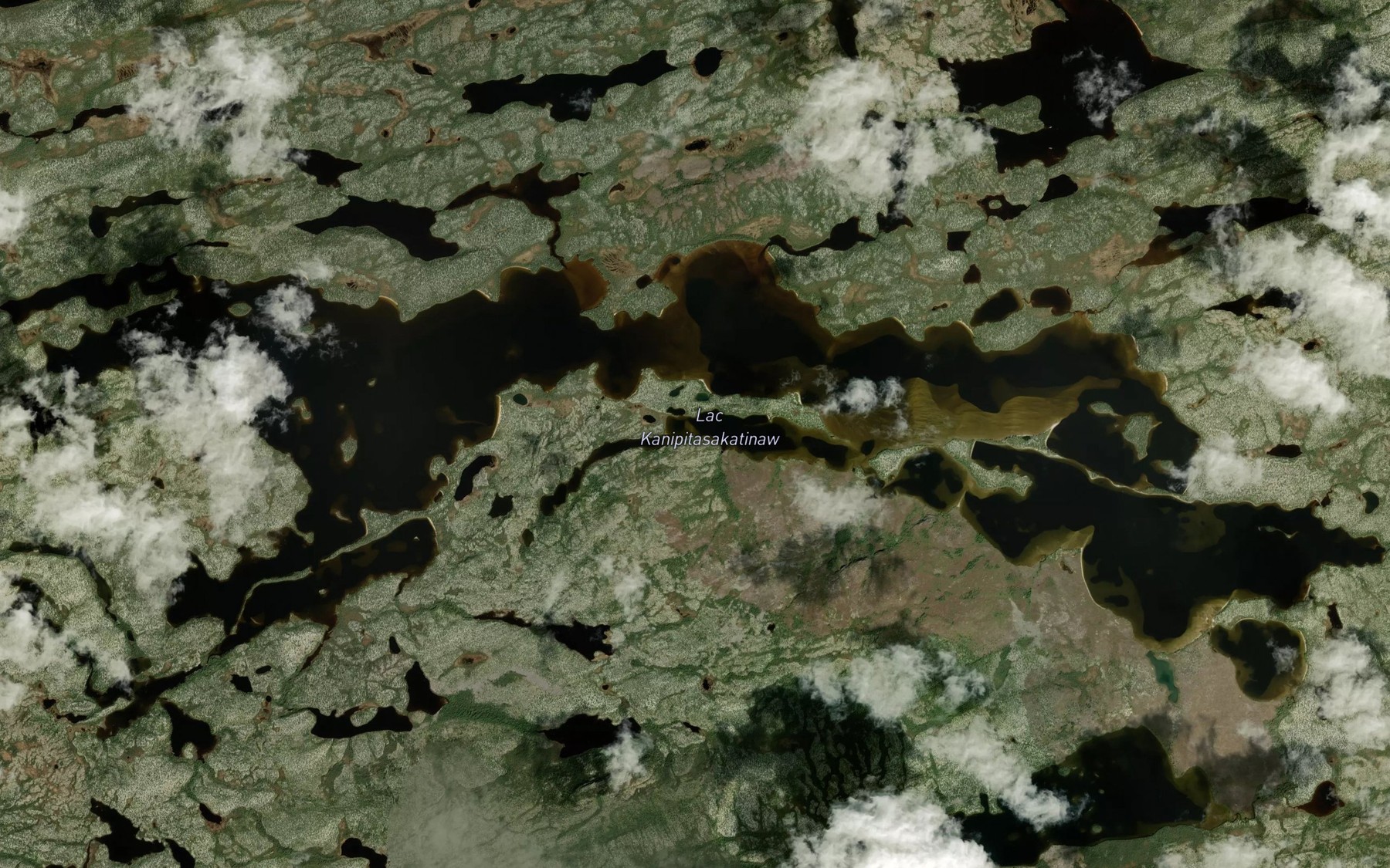 Satellite map of the Lac Kanipitasakatinaw