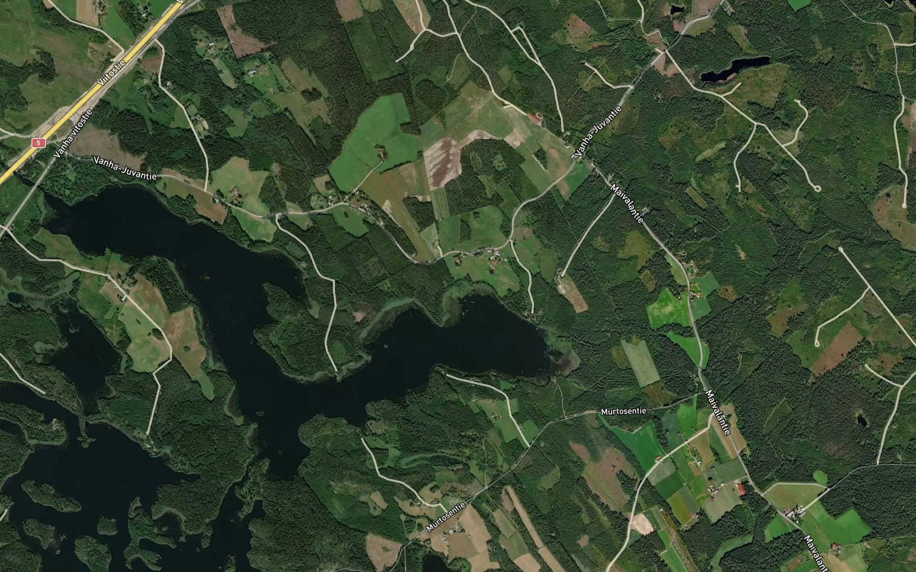 Satellite map of the Tiiliruukinoja