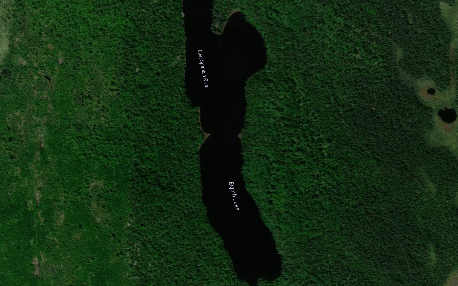 Satellite map of the Eighth Lake