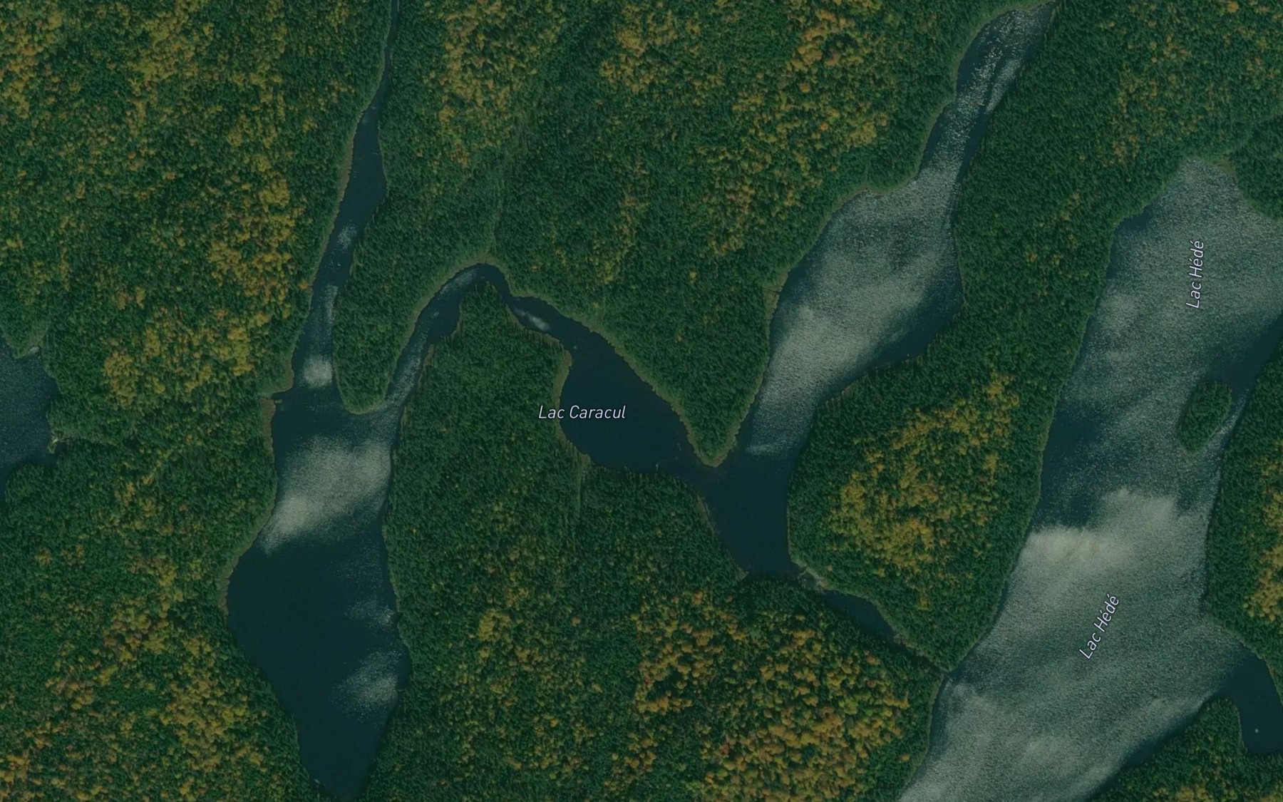 Satellite map of the Lac Caracul