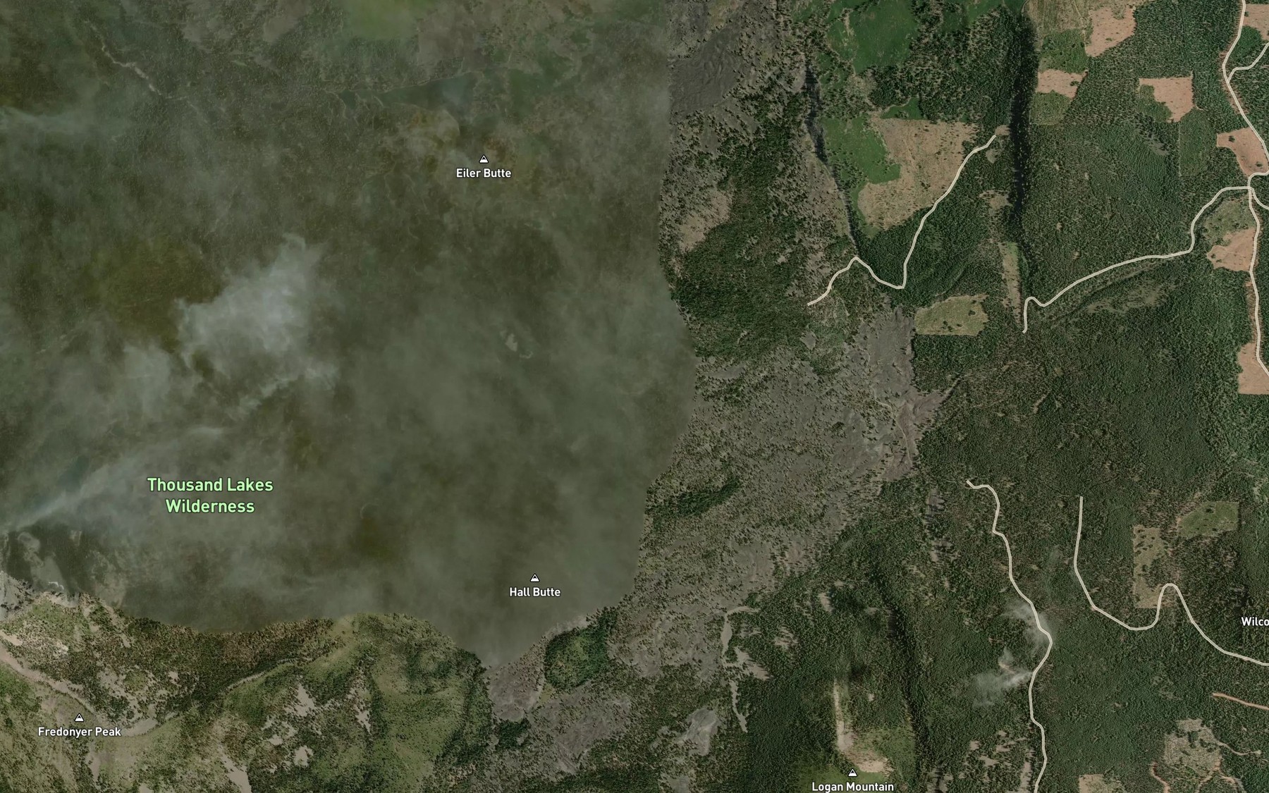 Satellite map of the Cornez Spring