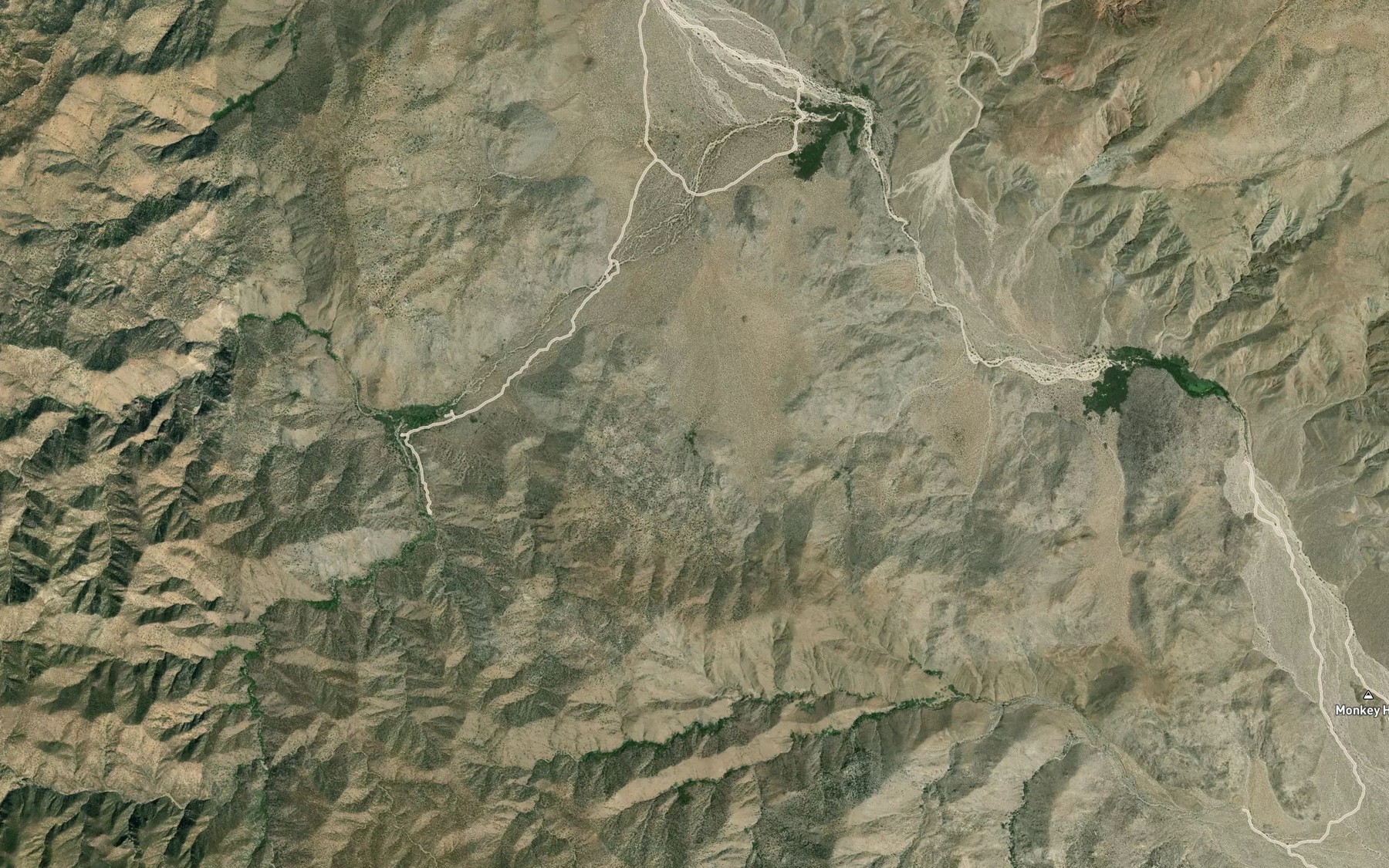 Satellite map of the Mangalar Spring