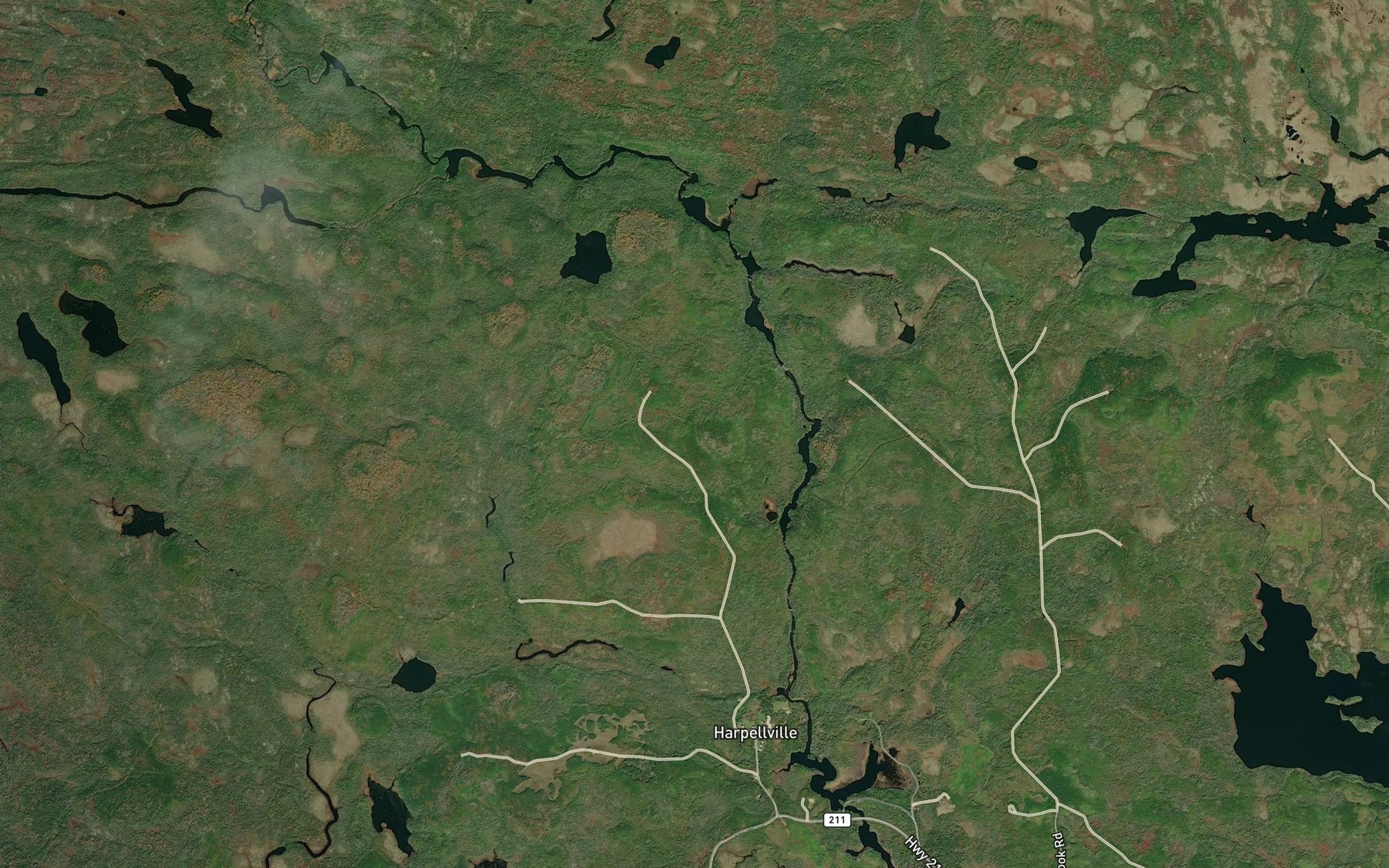 Satellite map of the Round Stillwater