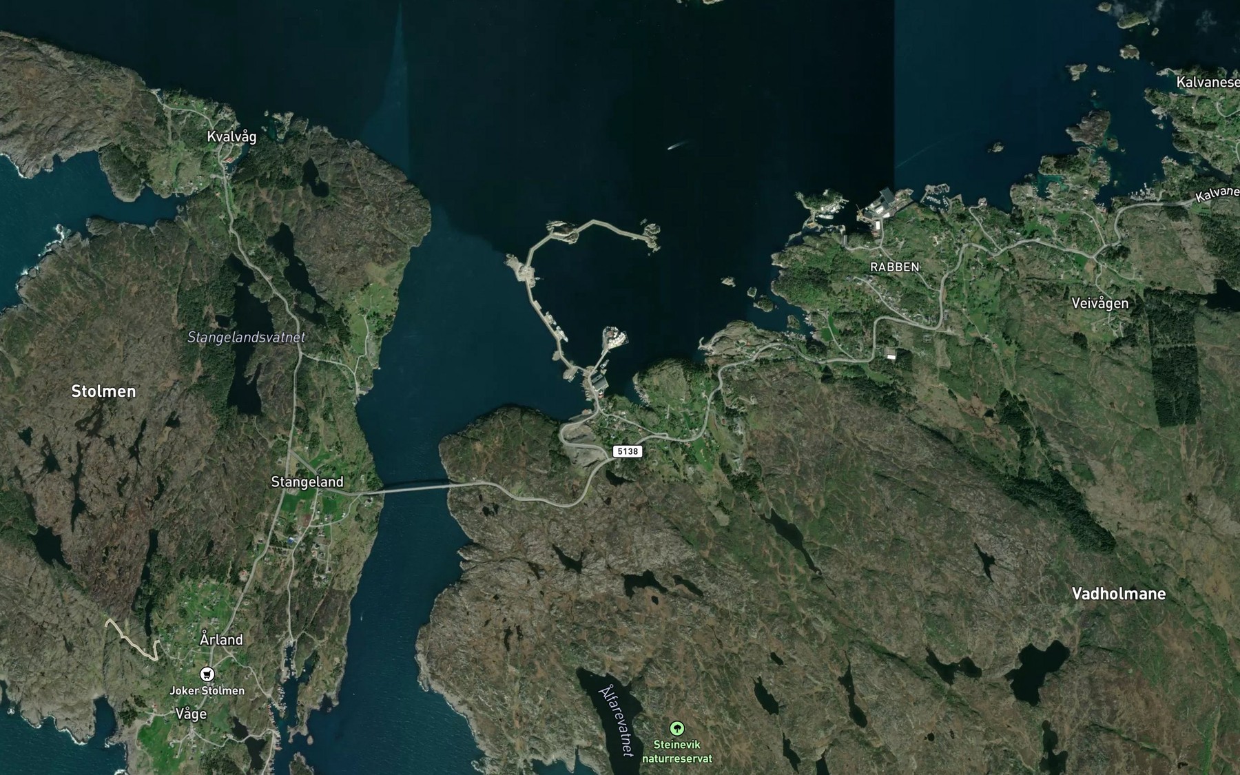 Satellite map of the Steinevik