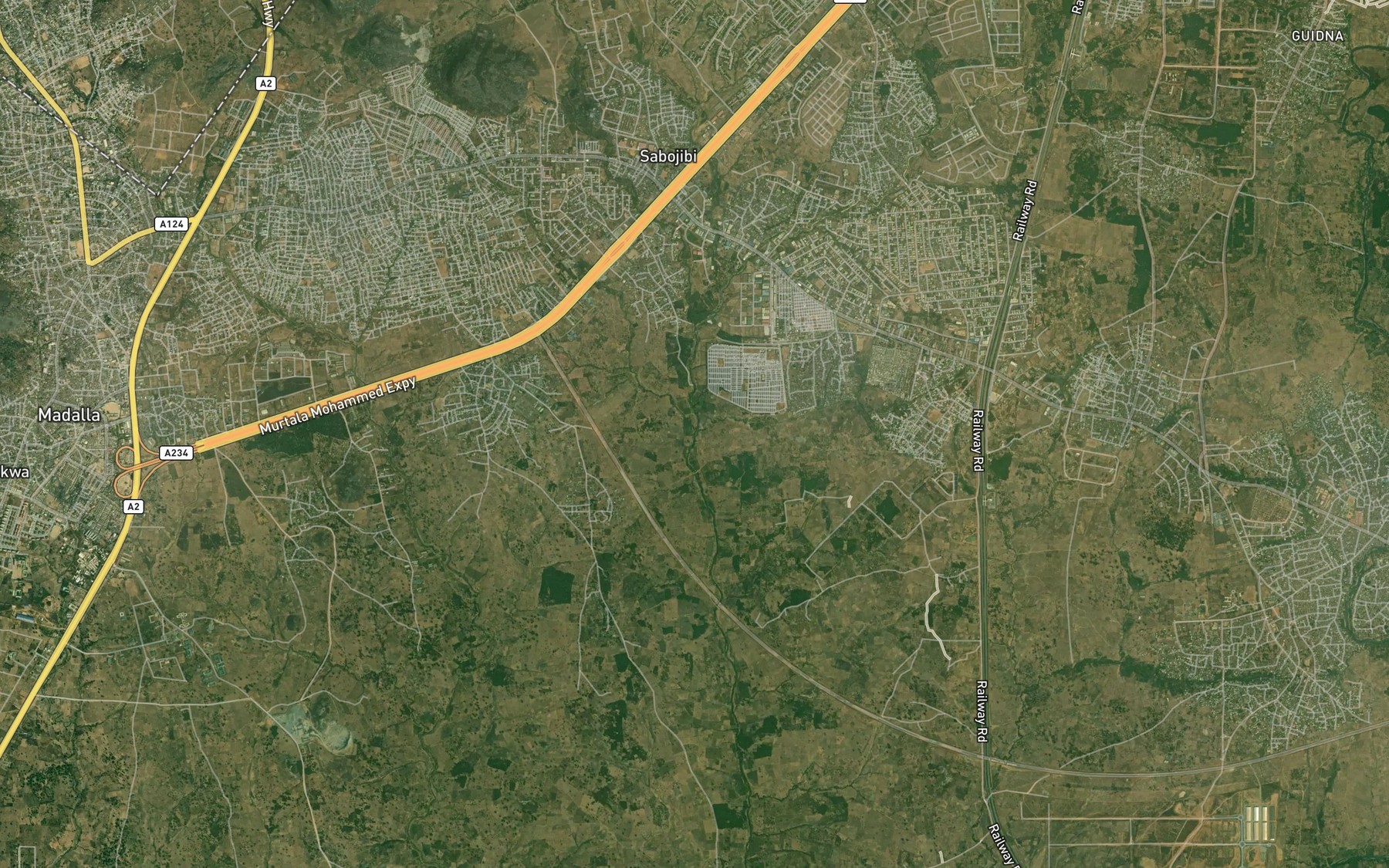Satellite map of the River Dakwa