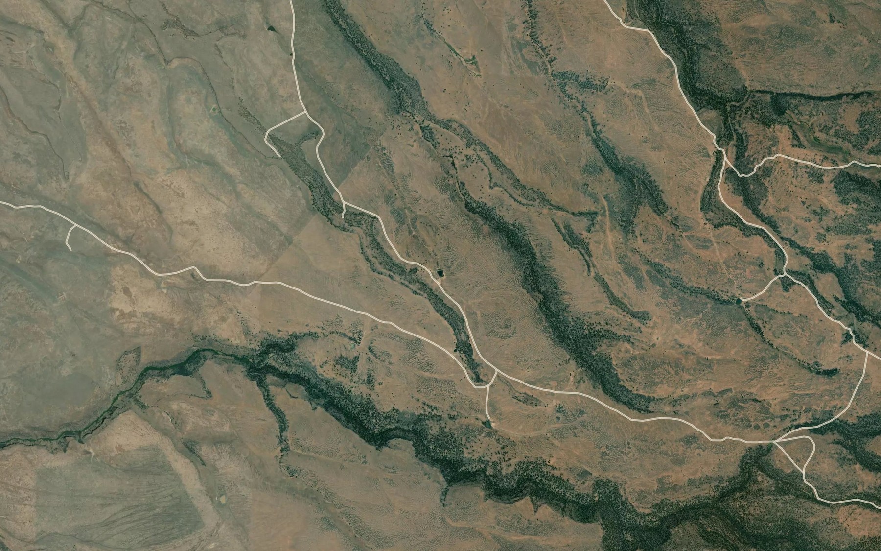 Satellite map of the New Road Reservoir