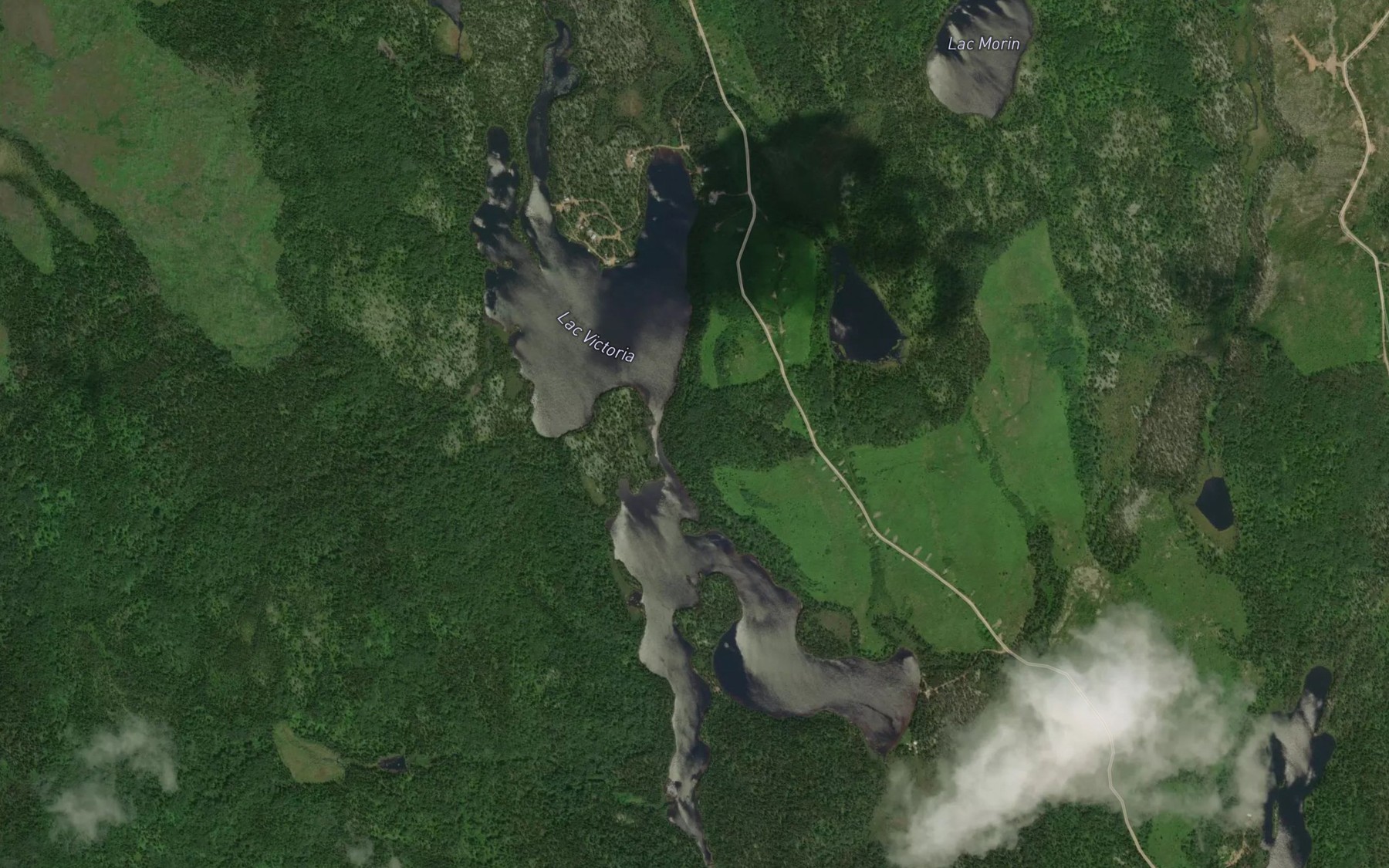 Satellite map of the Lac Victoria