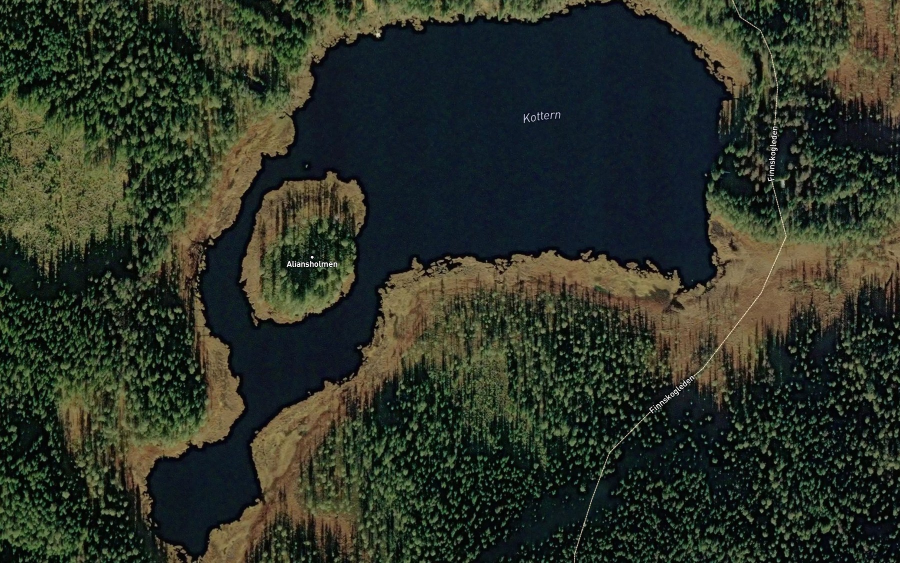 Satellite map of the Kottern