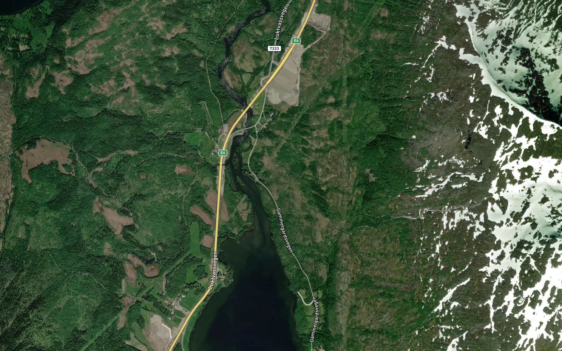 Satellite map of the Lompbekken