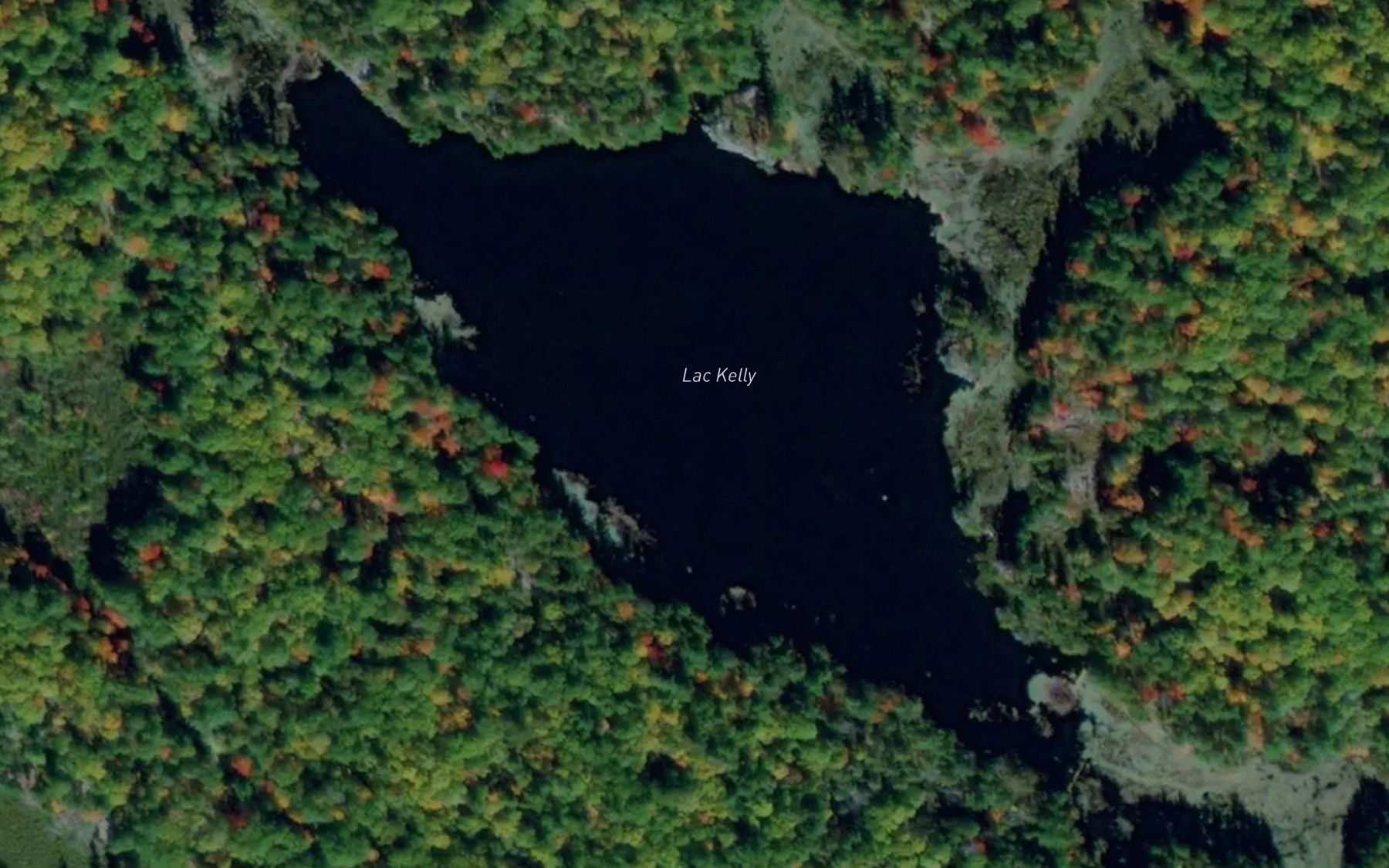 Satellite map of the Lac Kelly