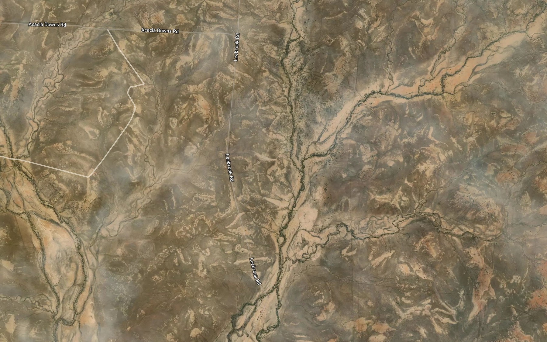 Satellite map of the Cockatoo Creek