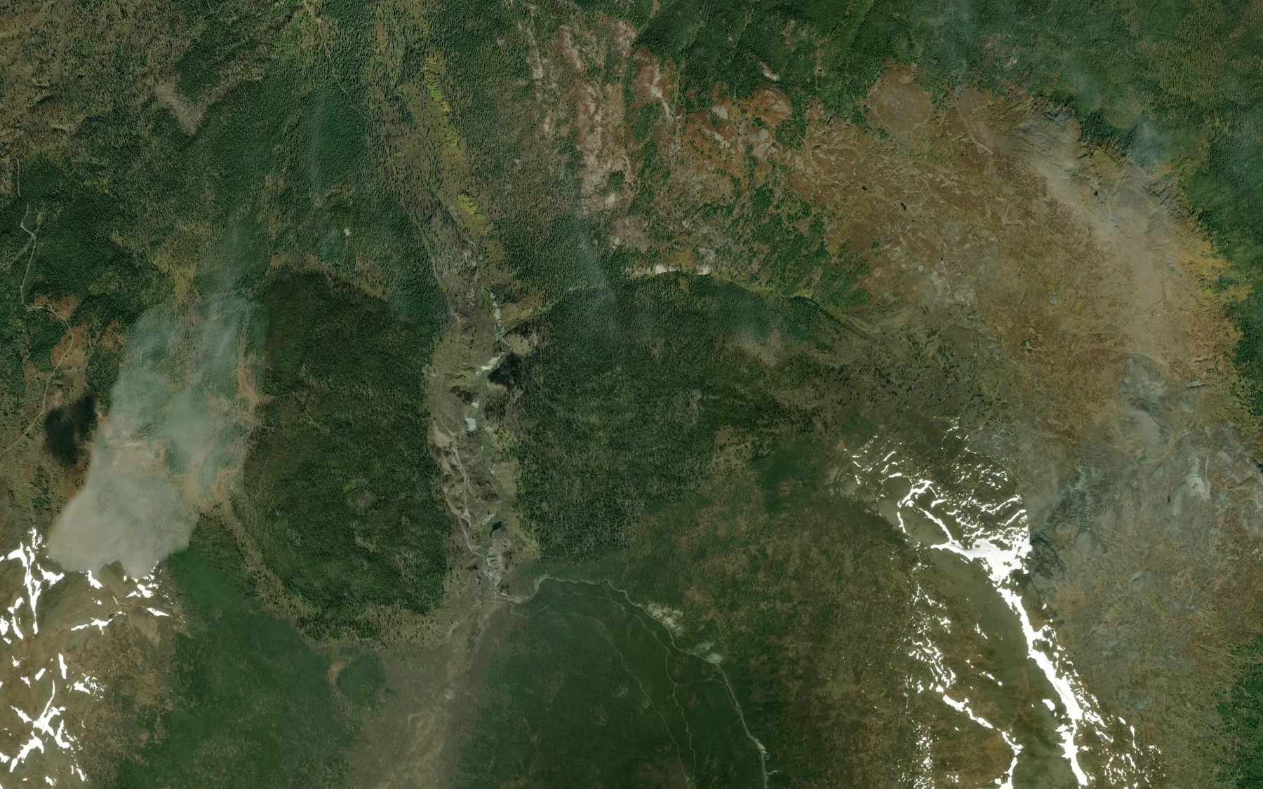 Satellite map of the Philippon Creek