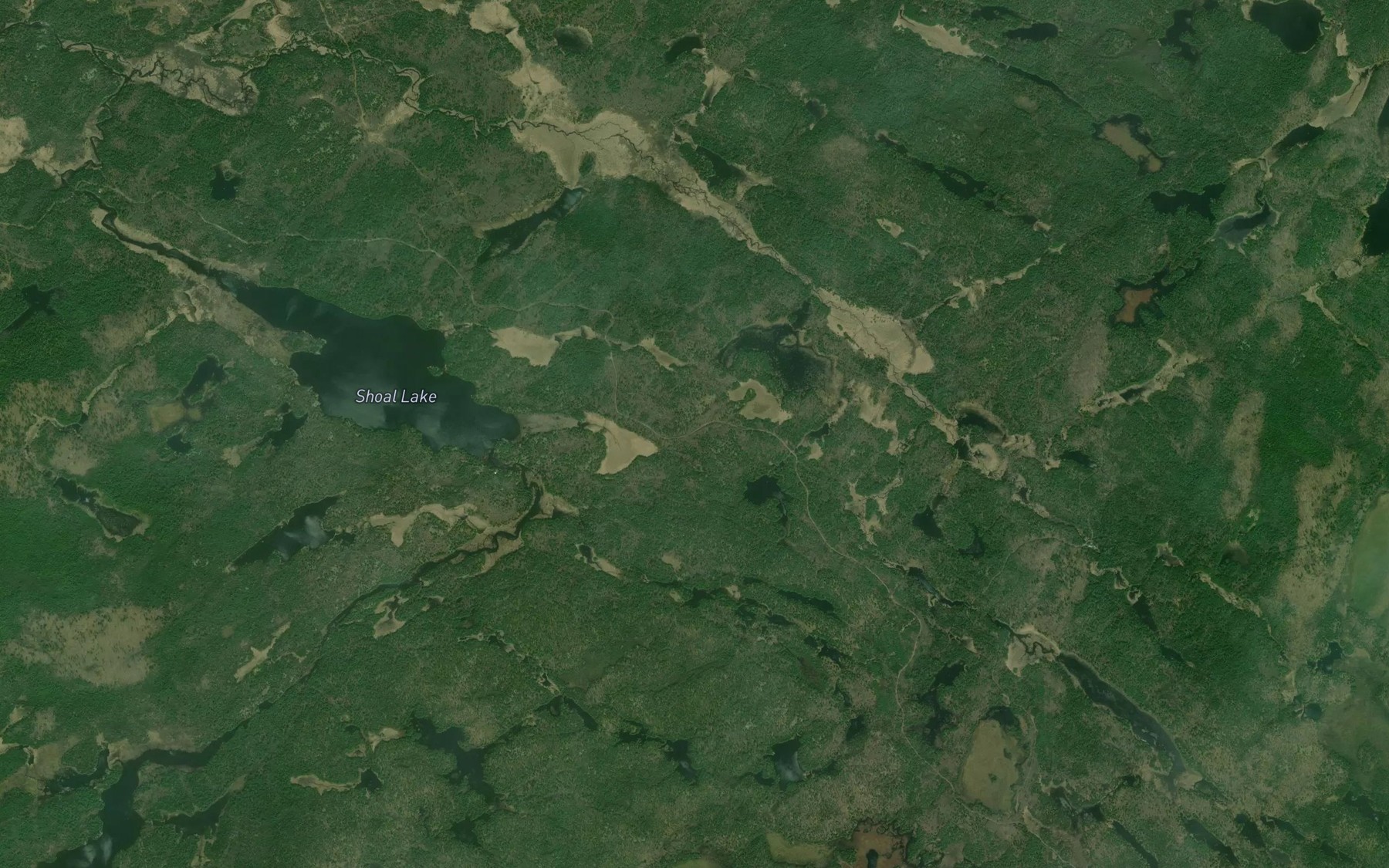 Satellite map of the Sand Creek