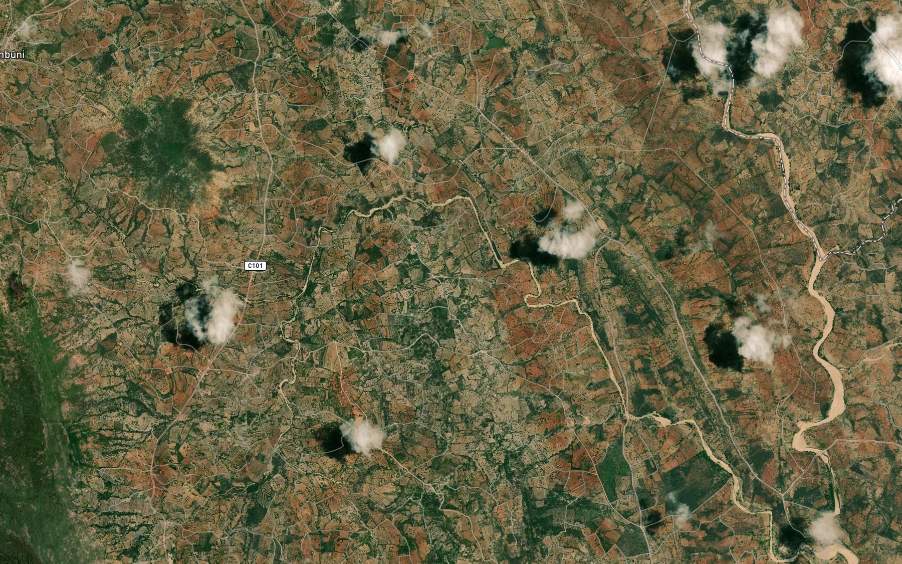 Satellite map of the Kyangondu