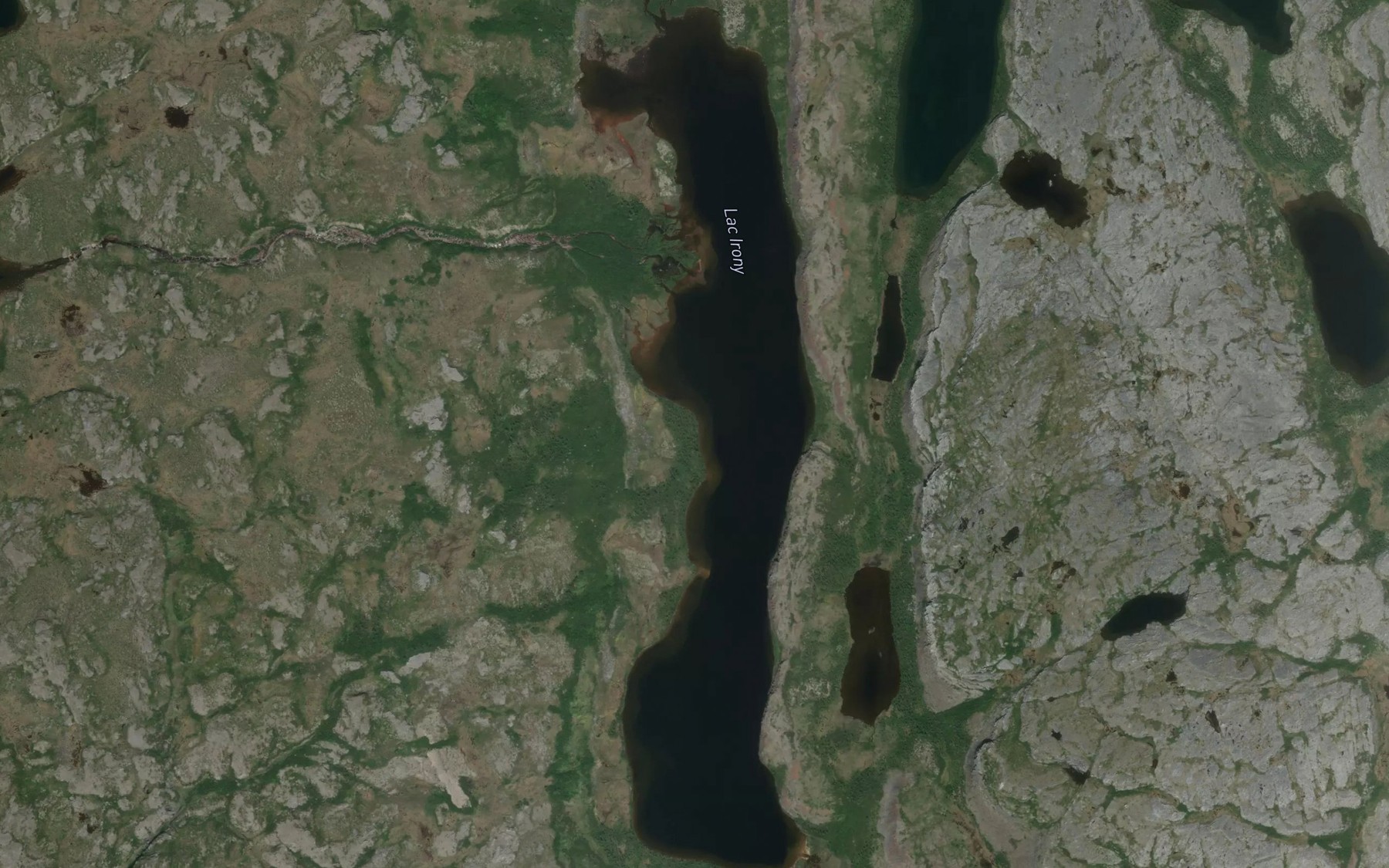 Satellite map of the Lac Irony