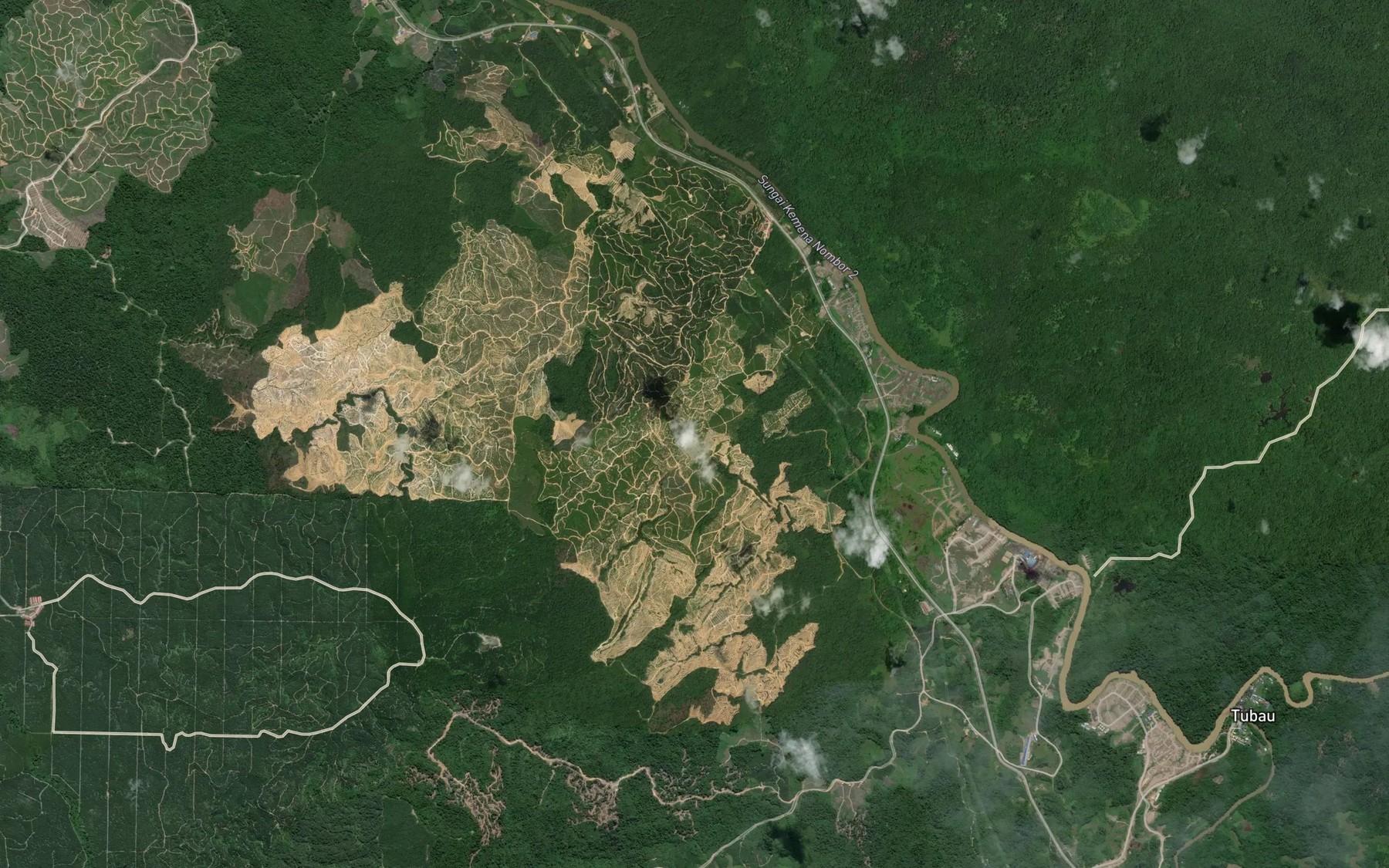 Satellite map of the Sungai Beleti
