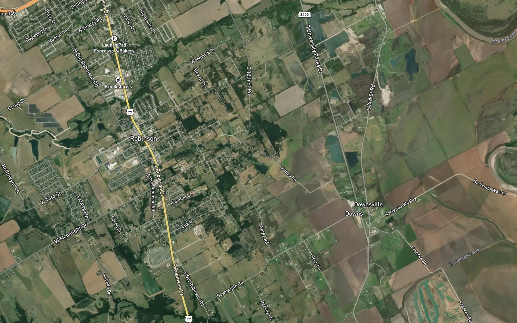 Satellite map of the Soil Conservation Service Site 6 Reservoir