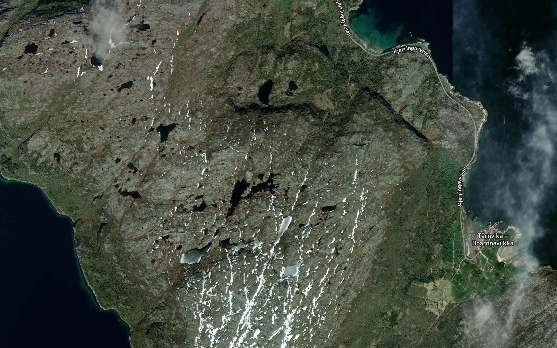 Satellite map of the Ospvikelva