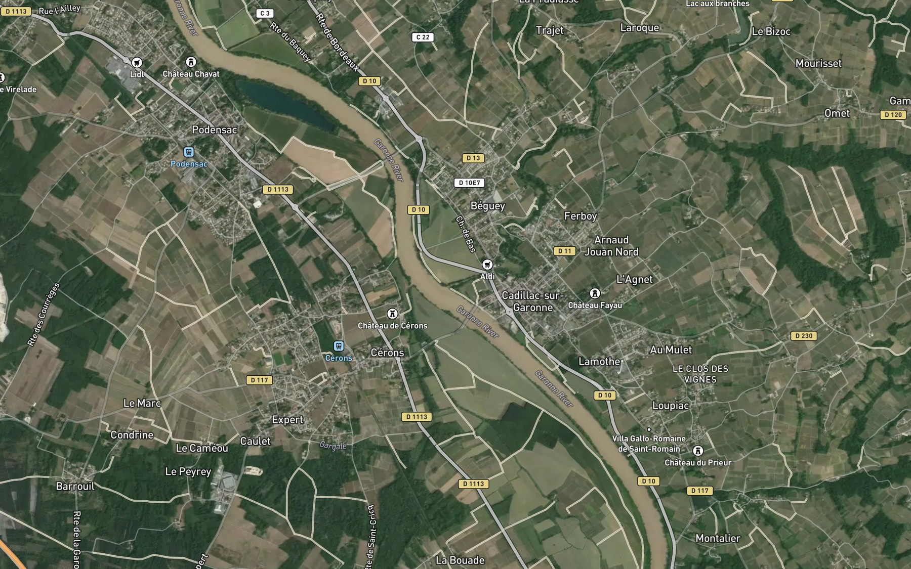 Satellite map of the Ruisseau la Leuille