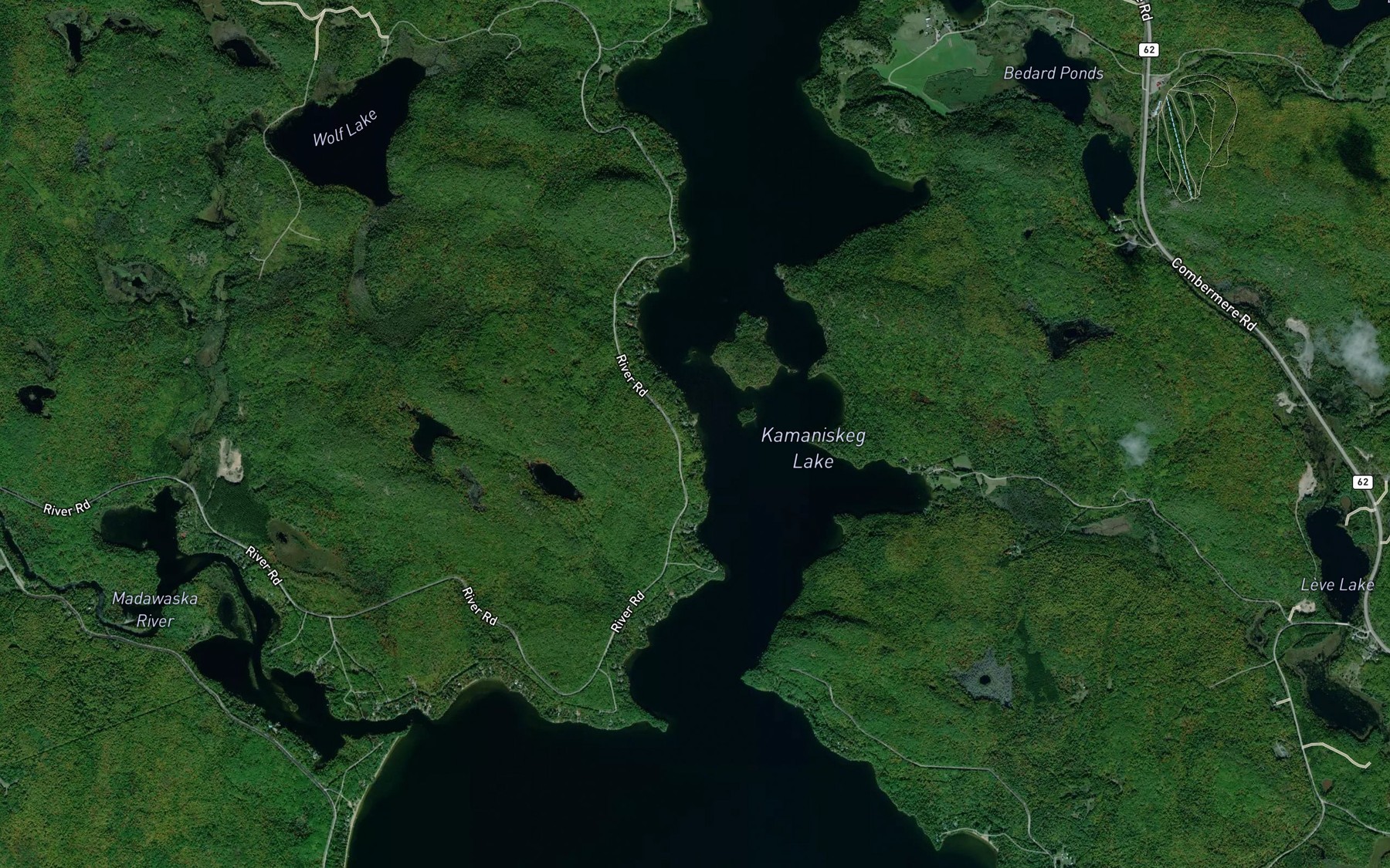 Satellite map of the The Narrows