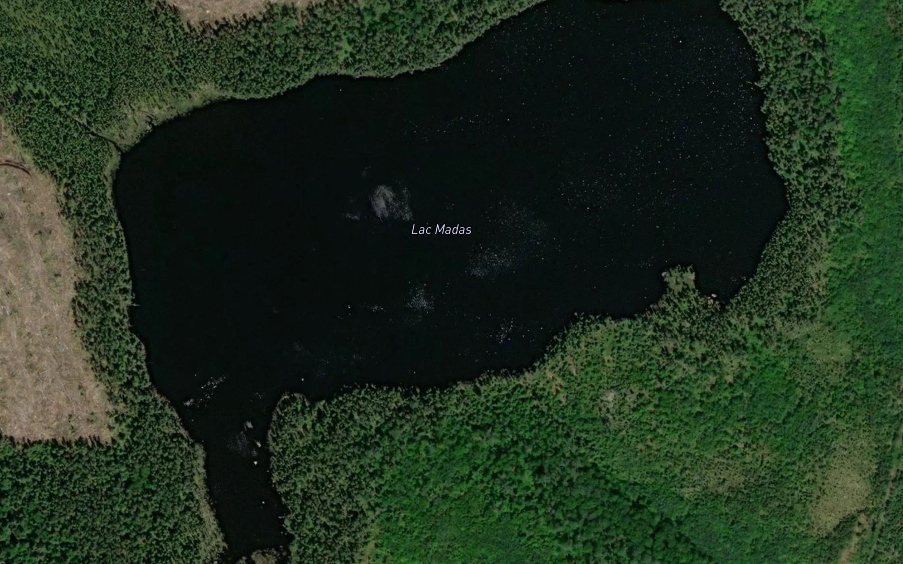 Satellite map of the Lac Madas