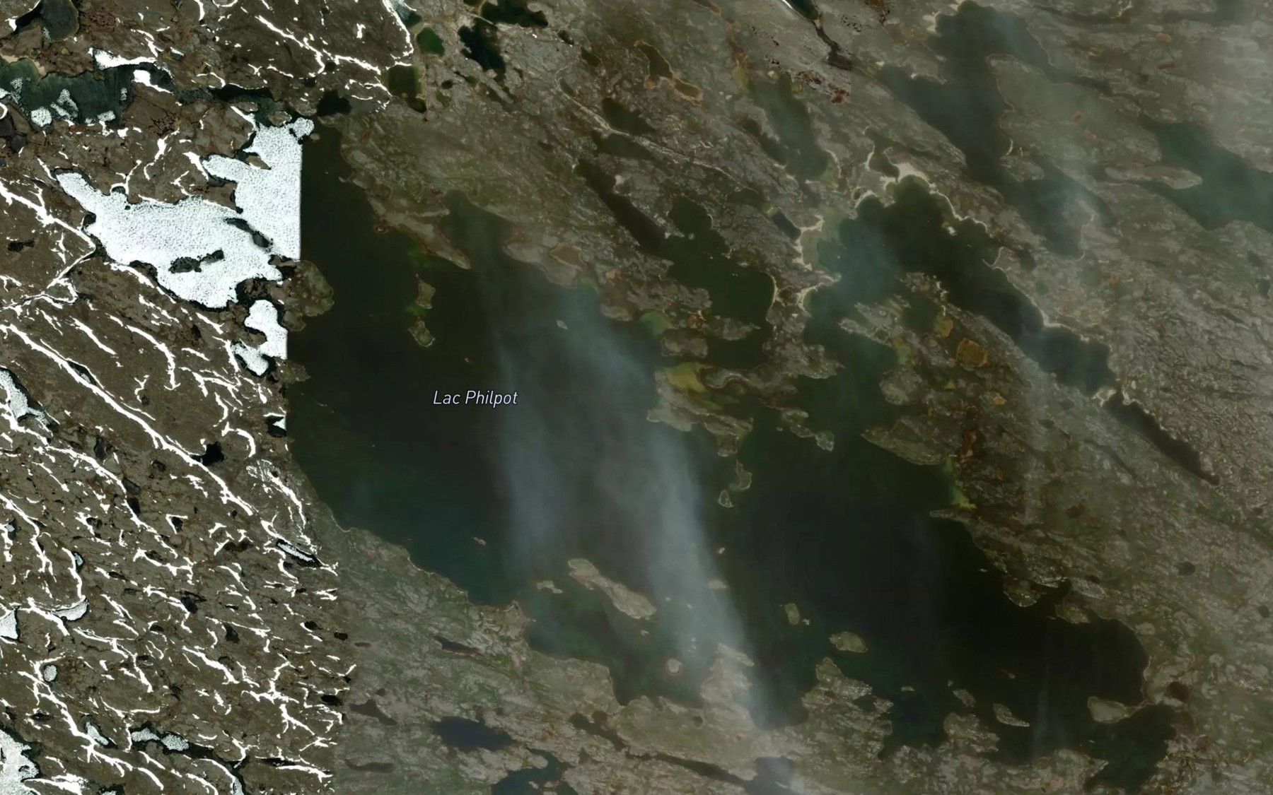 Satellite map of the Lac Philpot