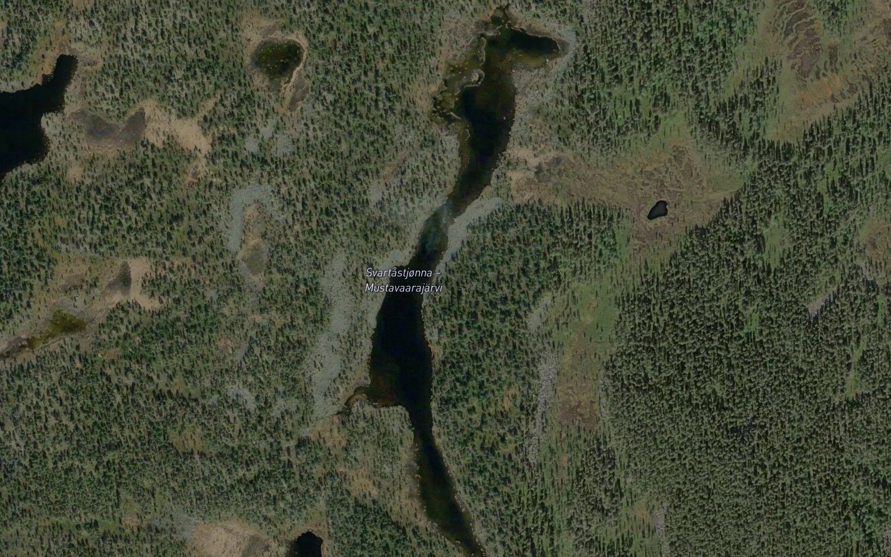 Satellite map of the Svartastjonna