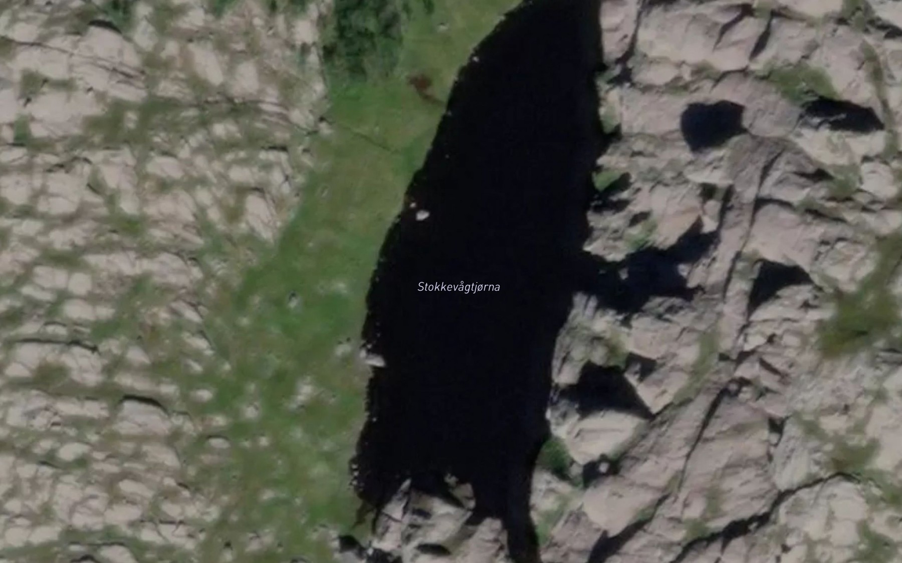 Satellite map of the Stokkevagtjorna