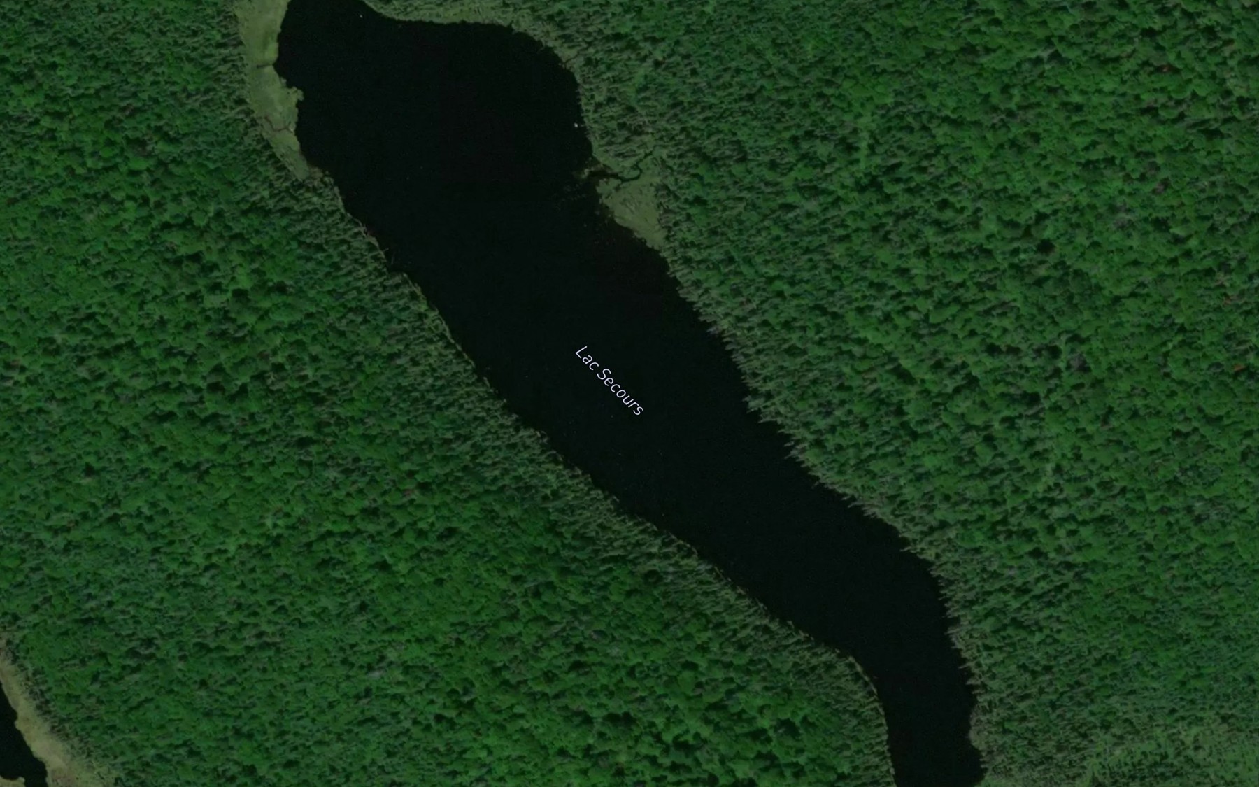 Satellite map of the Lac Secours