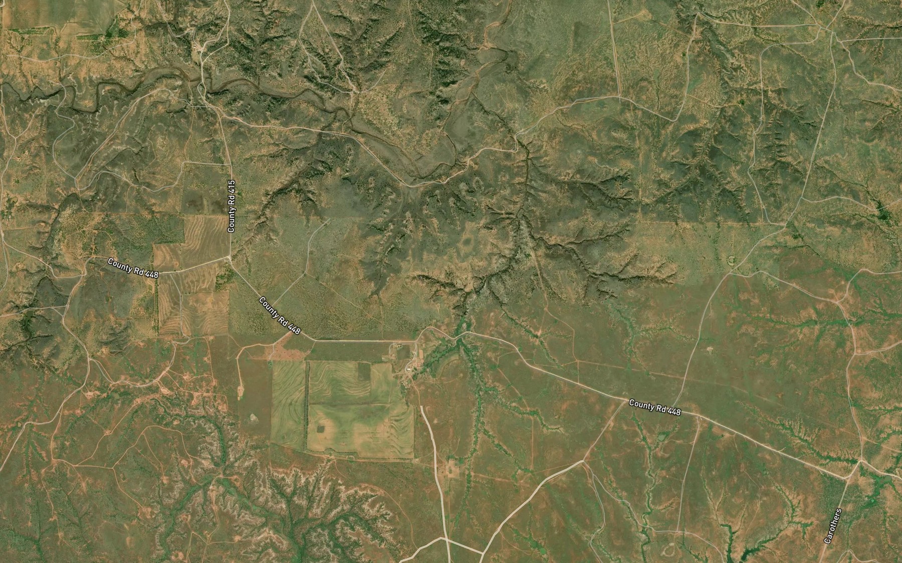 Satellite map of the Bar S Ranch Lake