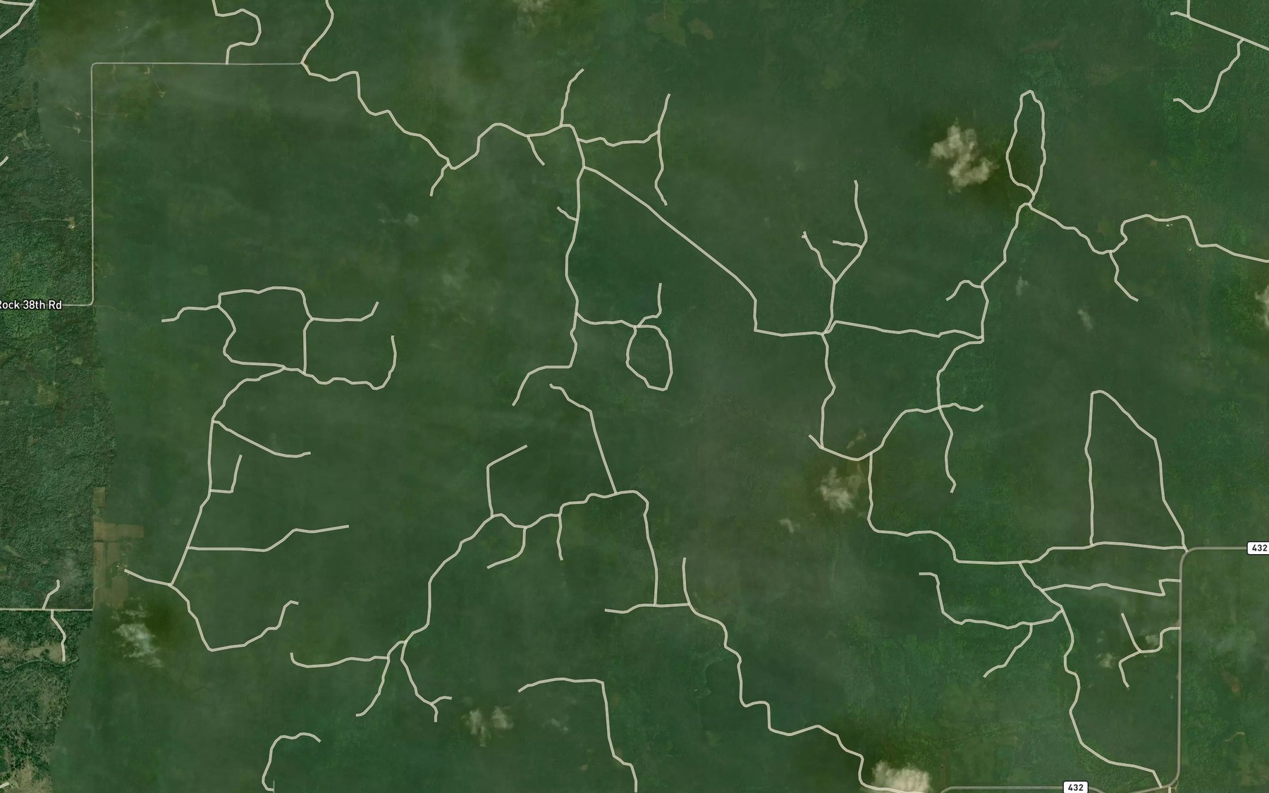 Satellite map of the Deadhorse Creek
