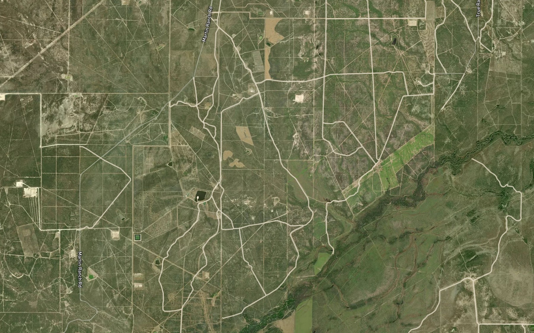 Satellite map of the Fortysix Creek