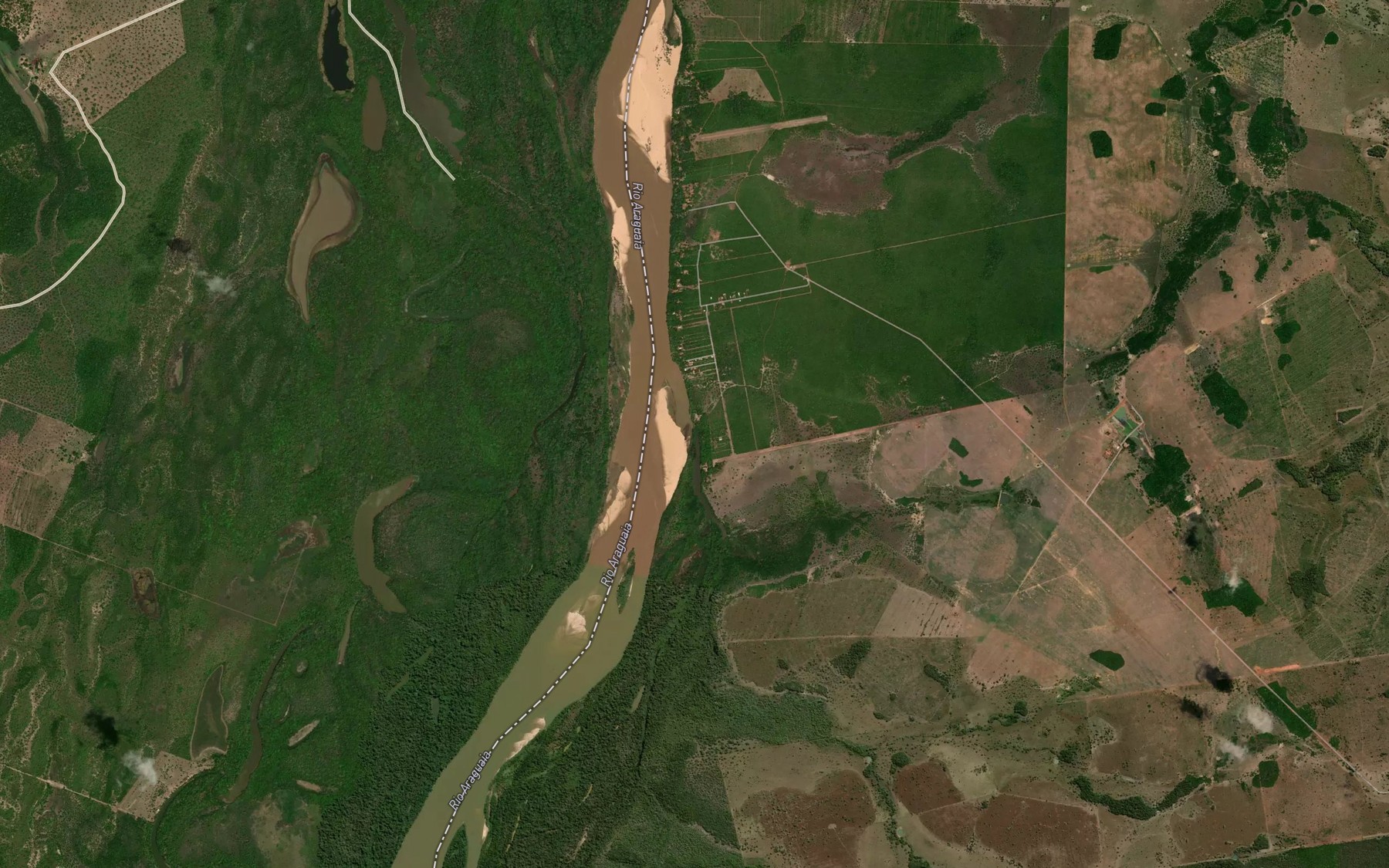 Satellite map of the Corrego Cacumbu