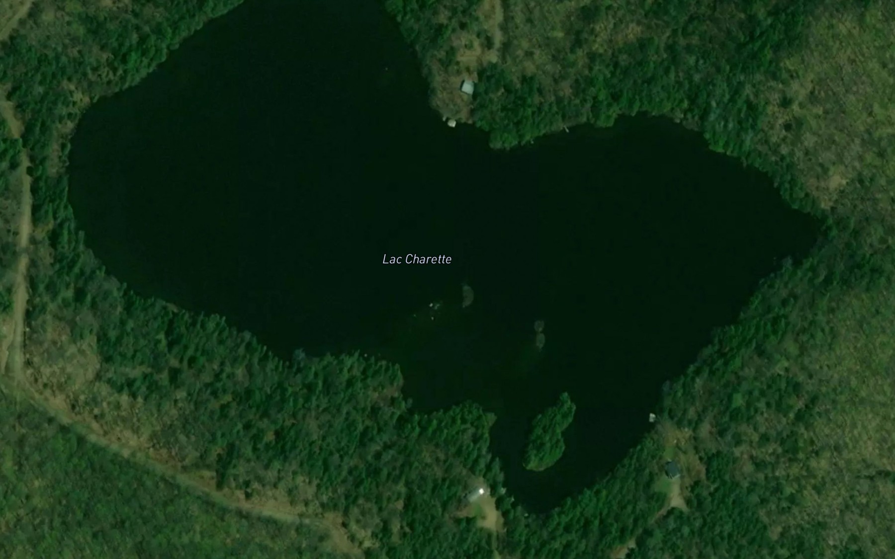 Satellite map of the Lac Charette
